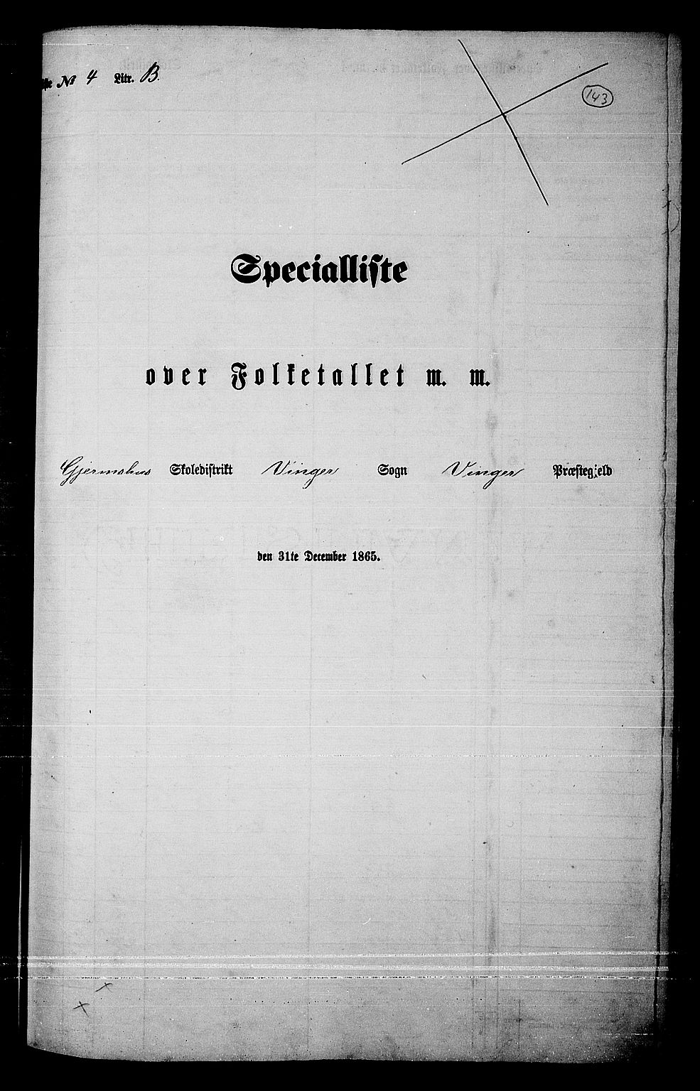 RA, Folketelling 1865 for 0421L Vinger prestegjeld, Vinger sokn og Austmarka sokn, 1865, s. 128
