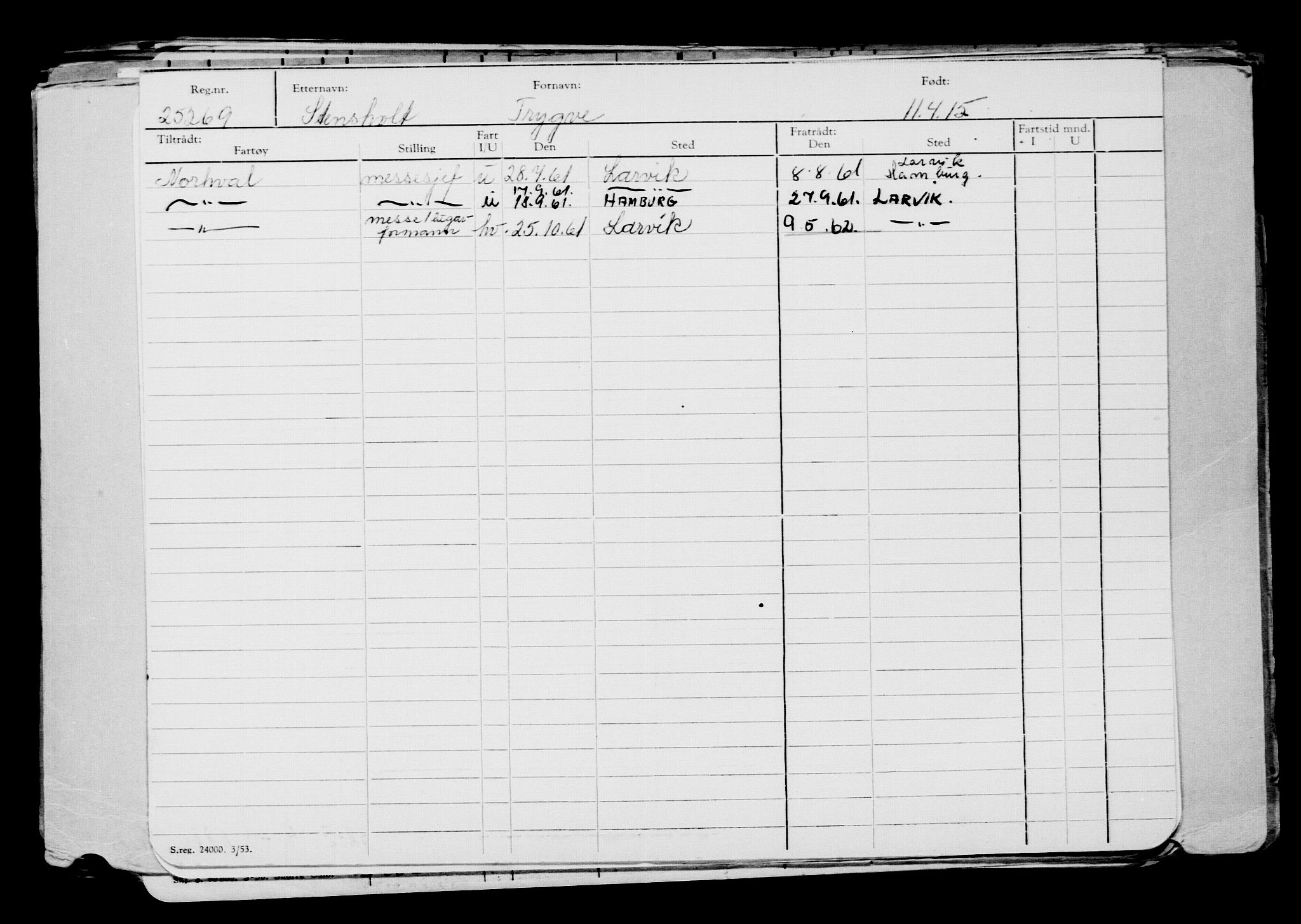 Direktoratet for sjømenn, AV/RA-S-3545/G/Gb/L0129: Hovedkort, 1915, s. 28