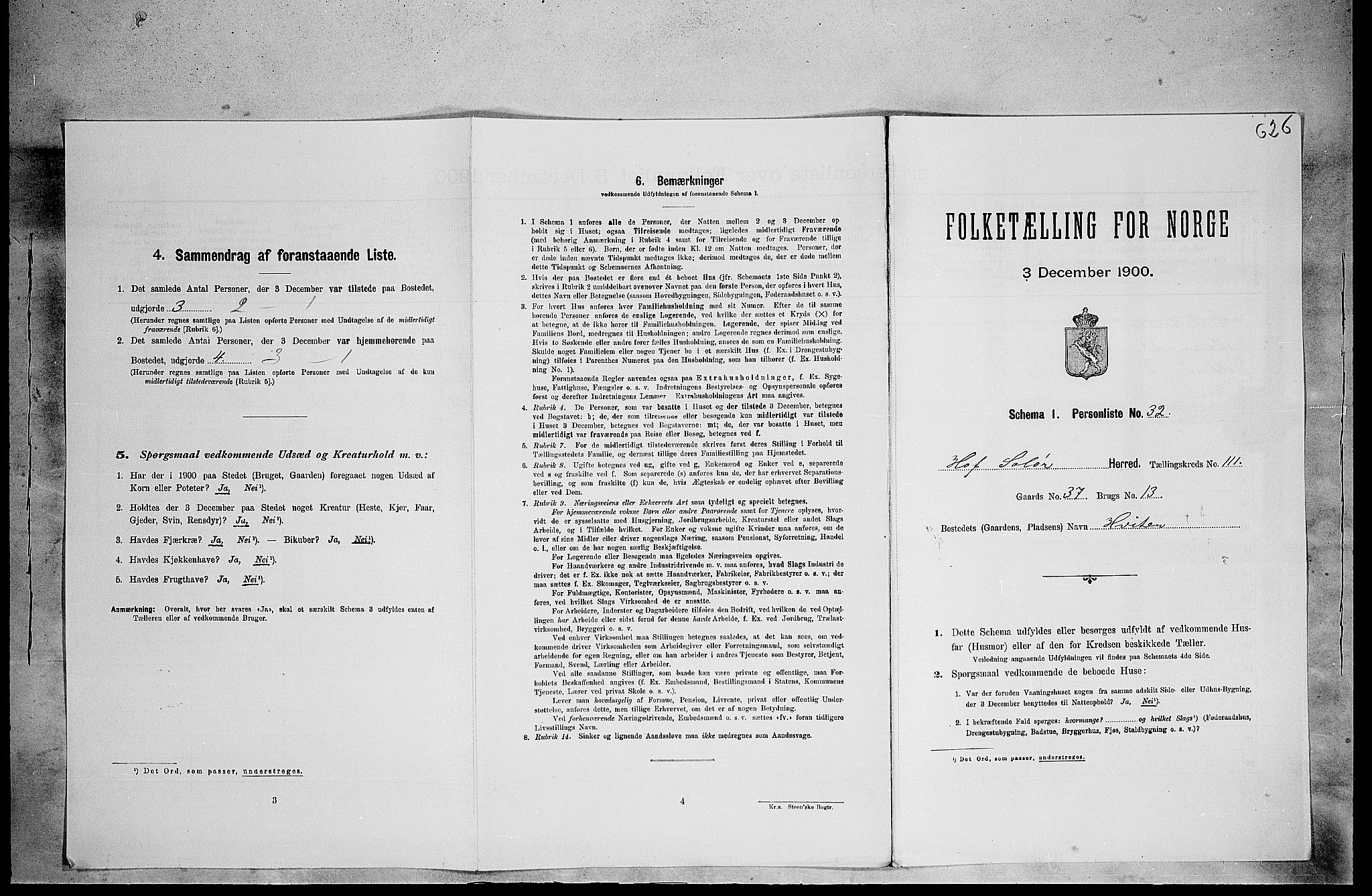 SAH, Folketelling 1900 for 0424 Hof herred, 1900, s. 548