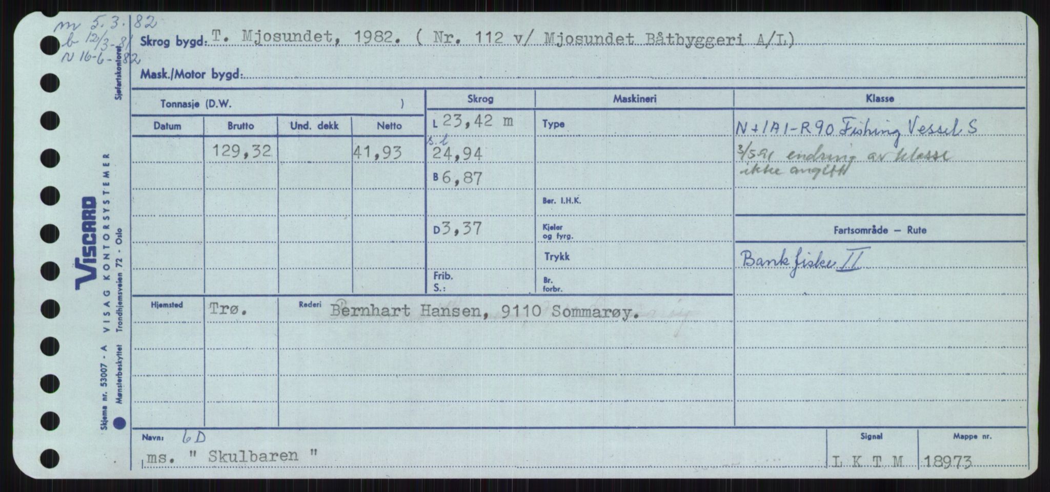 Sjøfartsdirektoratet med forløpere, Skipsmålingen, RA/S-1627/H/Ha/L0005/0002: Fartøy, S-Sven / Fartøy, Skjo-Sven, s. 61