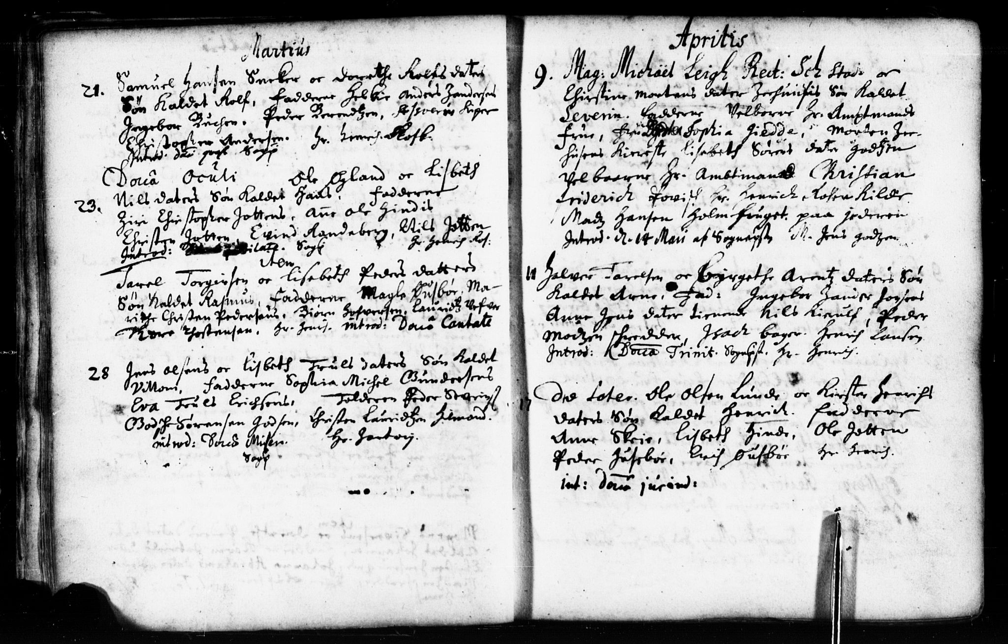 Domkirken sokneprestkontor, AV/SAST-A-101812/001/30/30BB/L0001: Klokkerbok nr. B 1, 1688-1714
