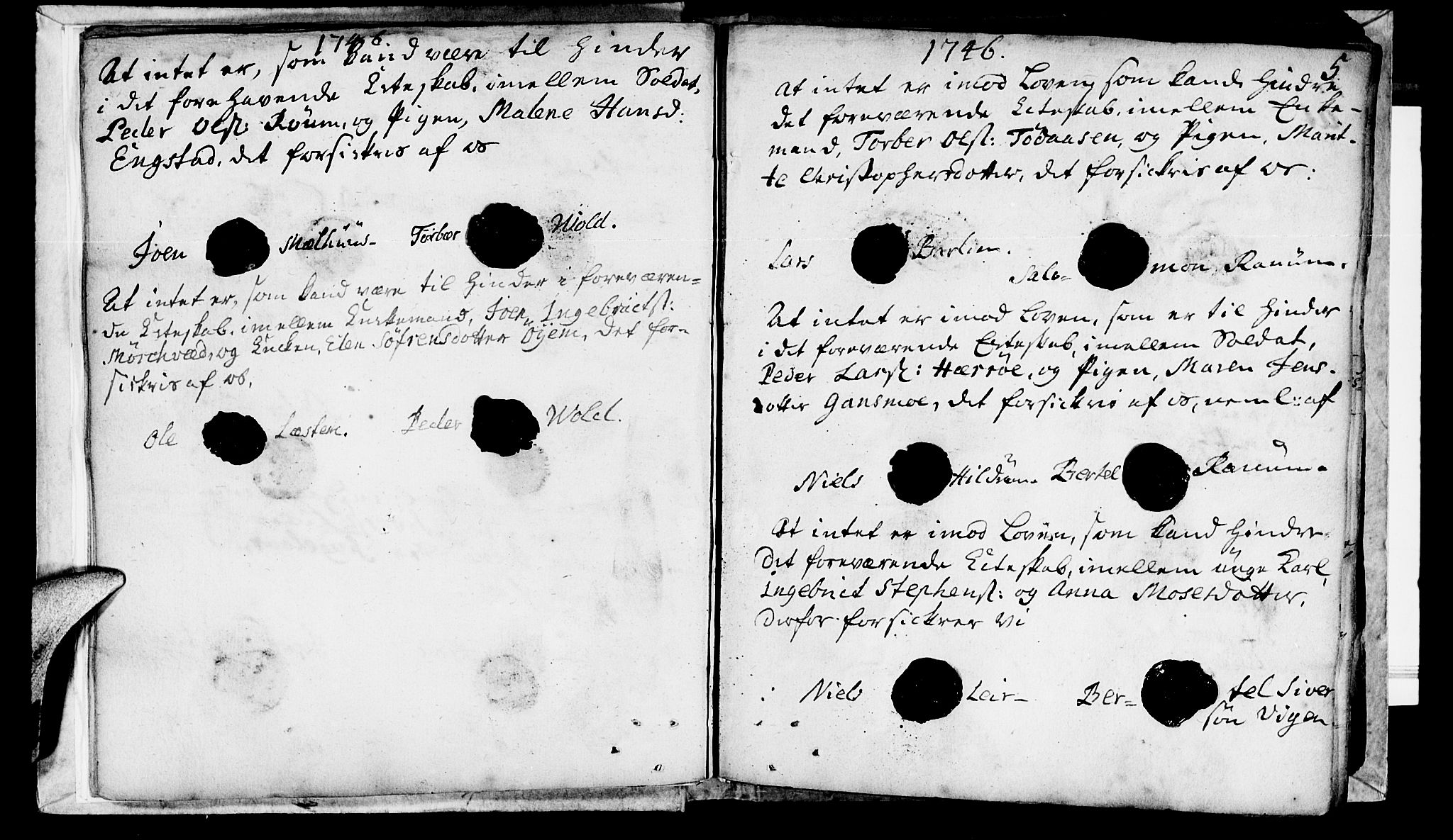 Ministerialprotokoller, klokkerbøker og fødselsregistre - Nord-Trøndelag, SAT/A-1458/764/L0541: Ministerialbok nr. 764A01, 1745-1758, s. 5