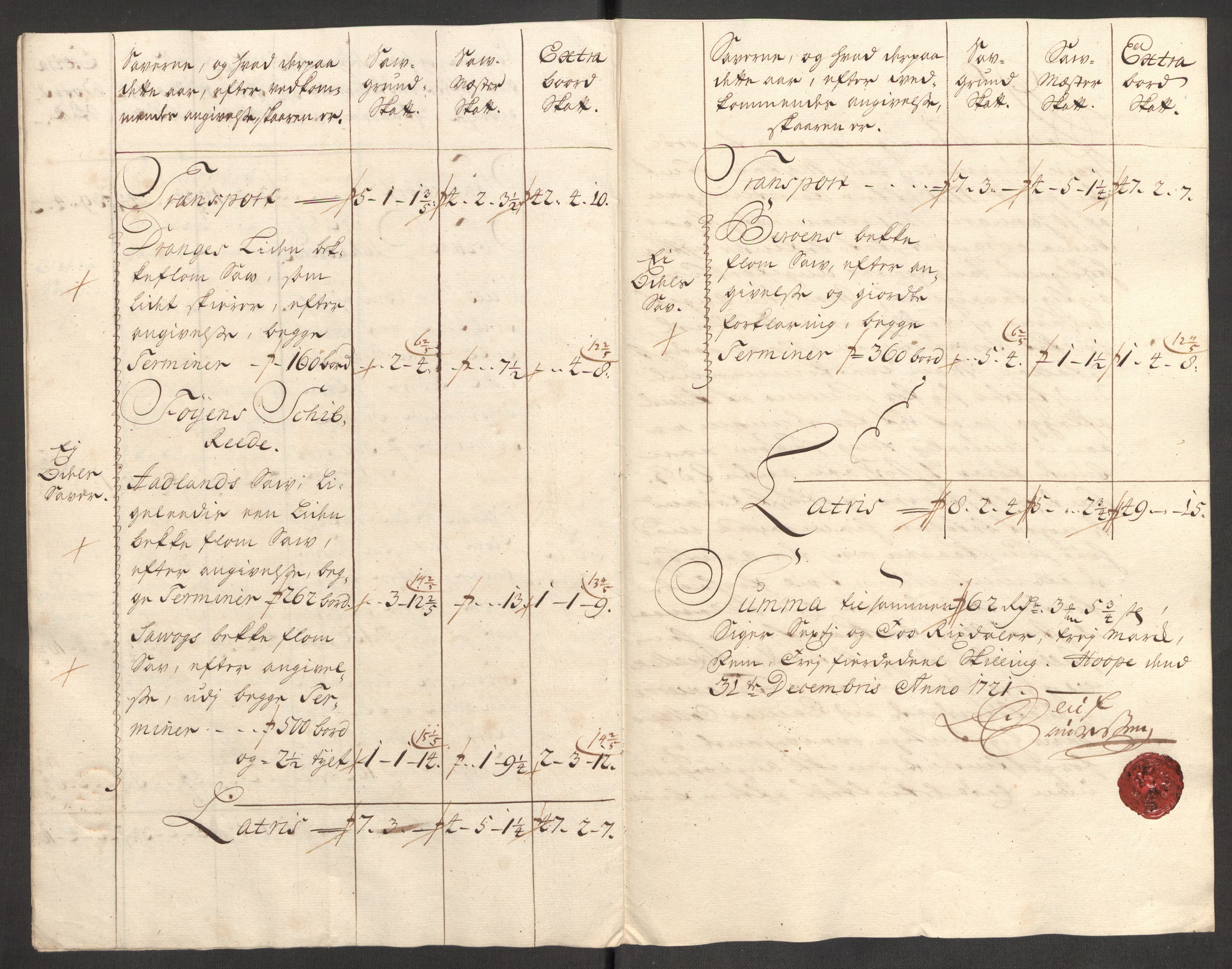 Rentekammeret inntil 1814, Reviderte regnskaper, Fogderegnskap, AV/RA-EA-4092/R48/L3000: Fogderegnskap Sunnhordland og Hardanger, 1721, s. 80