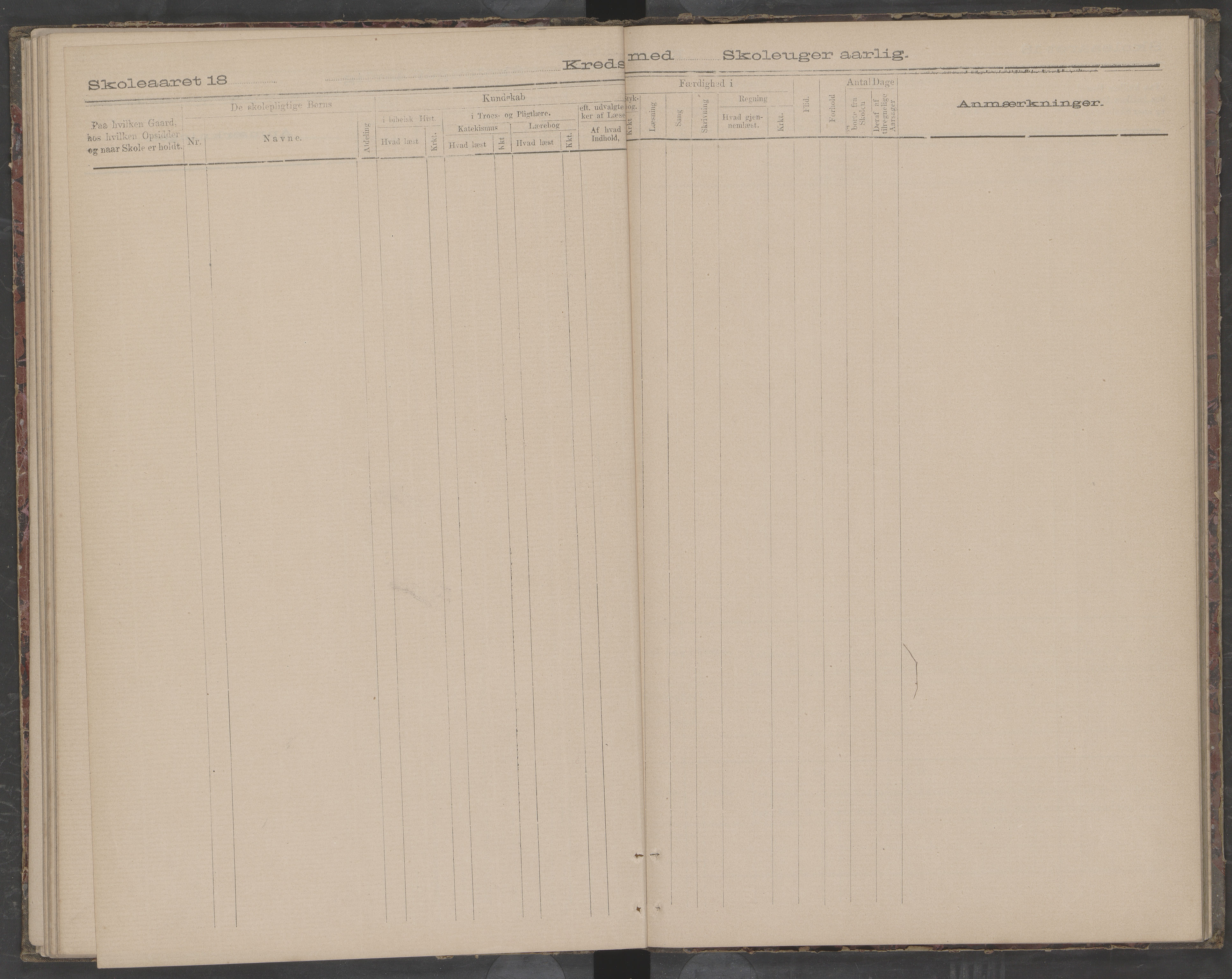 Træna kommune. Husøy, Sanna, Selvær og Dørvær skolekrets, AIN/K-18350.510.01, 1891-1896