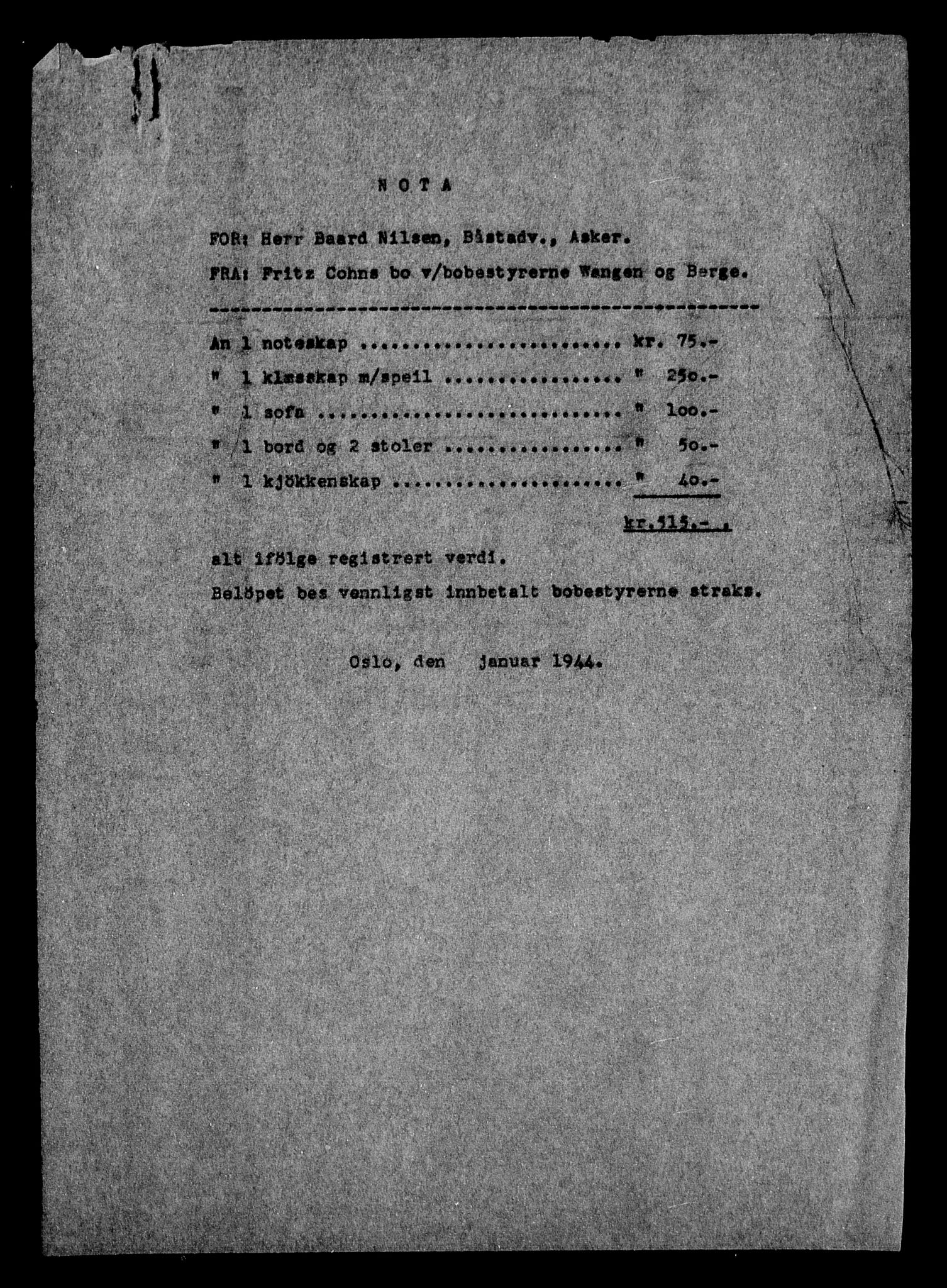 Justisdepartementet, Tilbakeføringskontoret for inndratte formuer, AV/RA-S-1564/H/Hc/Hcc/L0928: --, 1945-1947, s. 511