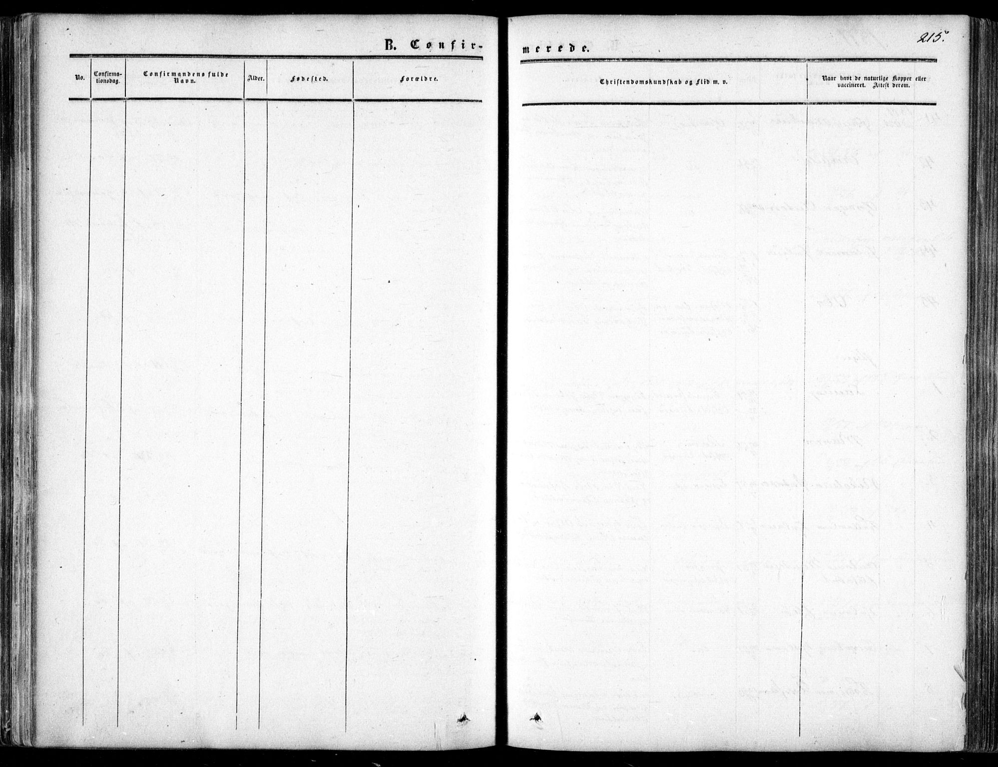 Dypvåg sokneprestkontor, AV/SAK-1111-0007/F/Fa/Faa/L0006: Ministerialbok nr. A 6, 1855-1872, s. 215