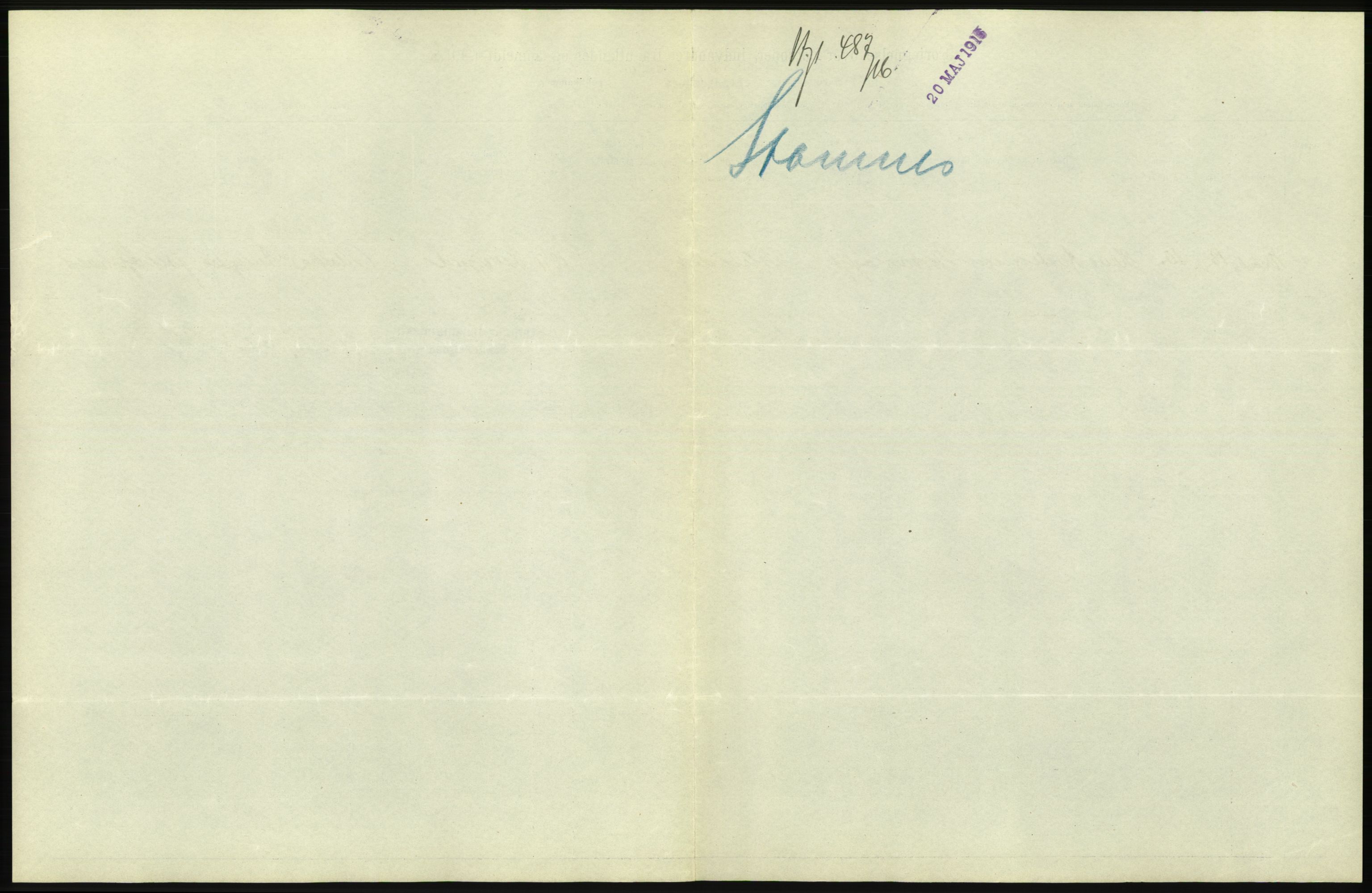 Statistisk sentralbyrå, Sosioøkonomiske emner, Folketellinger, boliger og boforhold, AV/RA-S-2231/F/Fa/L0001: Innvandring. Navn/fylkesvis, 1915, s. 535