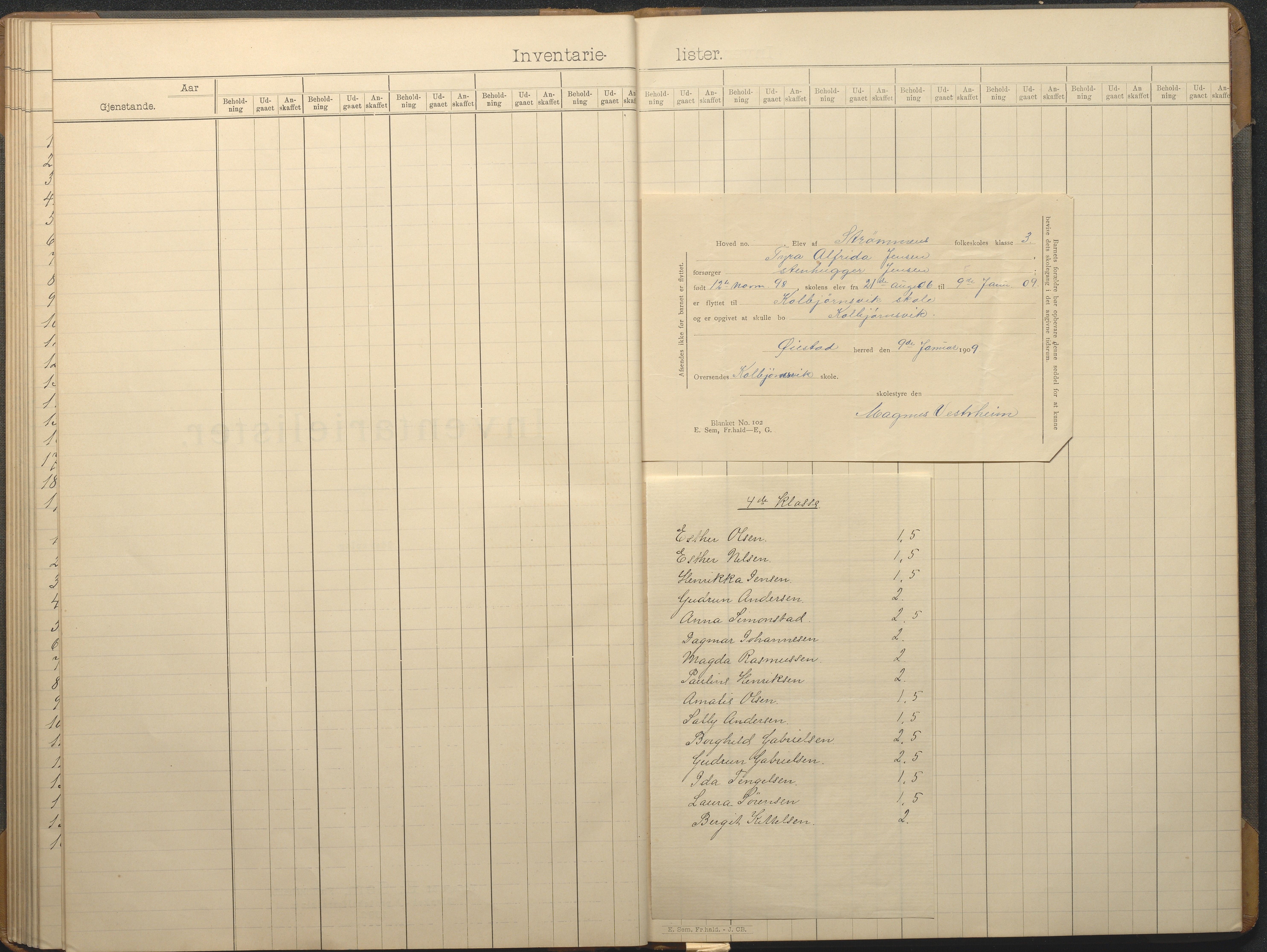 Hisøy kommune frem til 1991, AAKS/KA0922-PK/32/L0014: Skoleprotokoll, 1893-1909