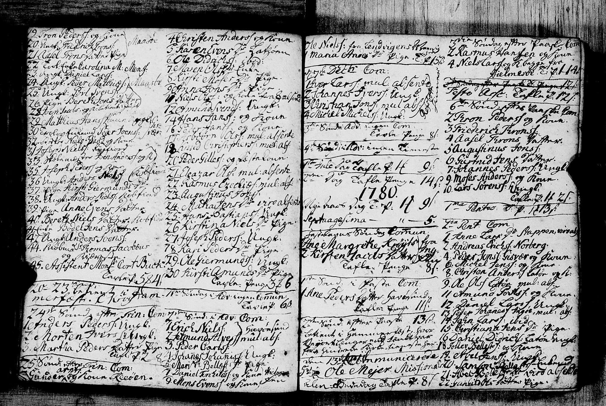 Måsøy sokneprestkontor, AV/SATØ-S-1348/B/L0026: Kommunikantprotokoll nr. 26 (1), 1749-1804