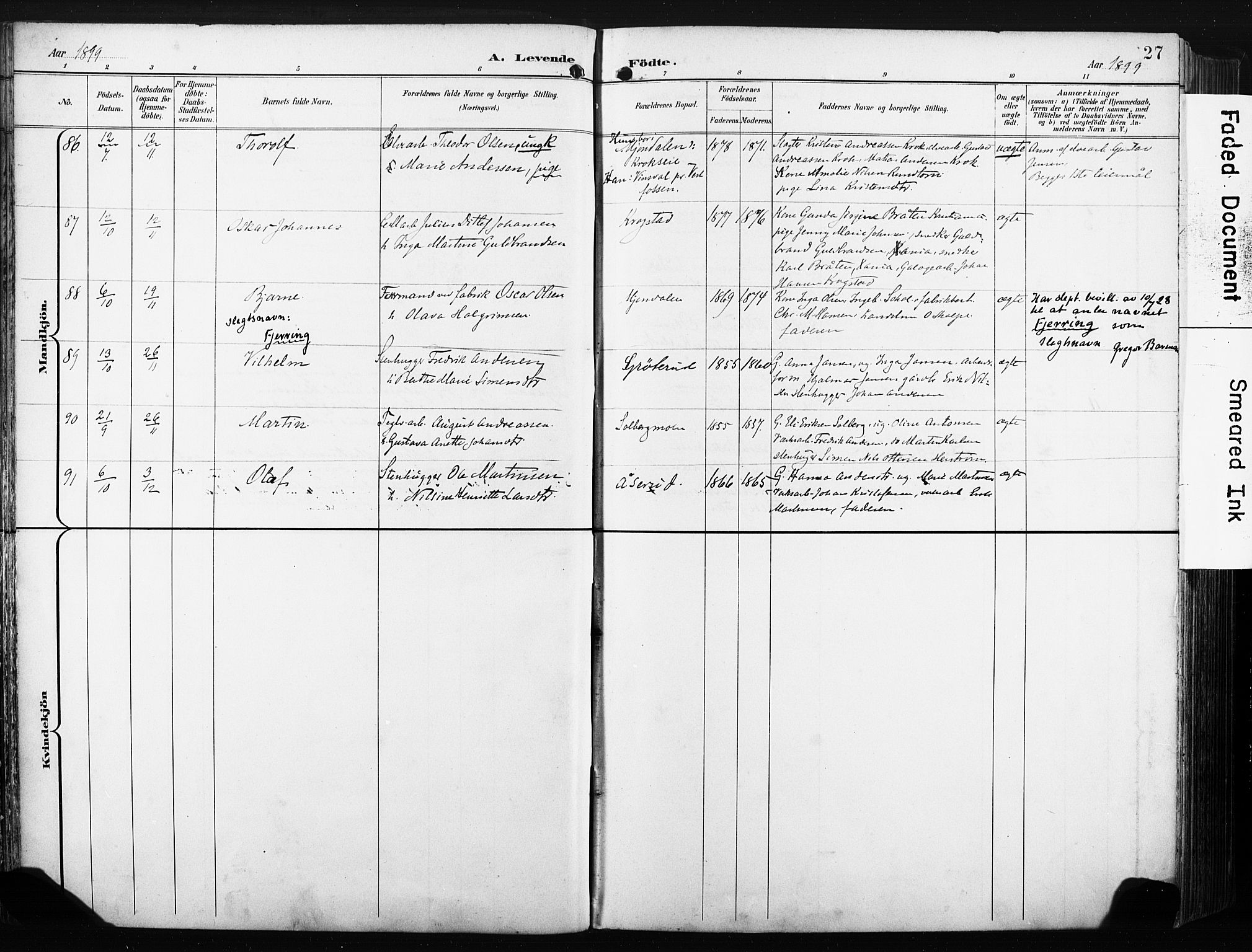 Nedre Eiker kirkebøker, AV/SAKO-A-612/F/Fa/L0005: Ministerialbok nr. 5, 1898-1905, s. 27