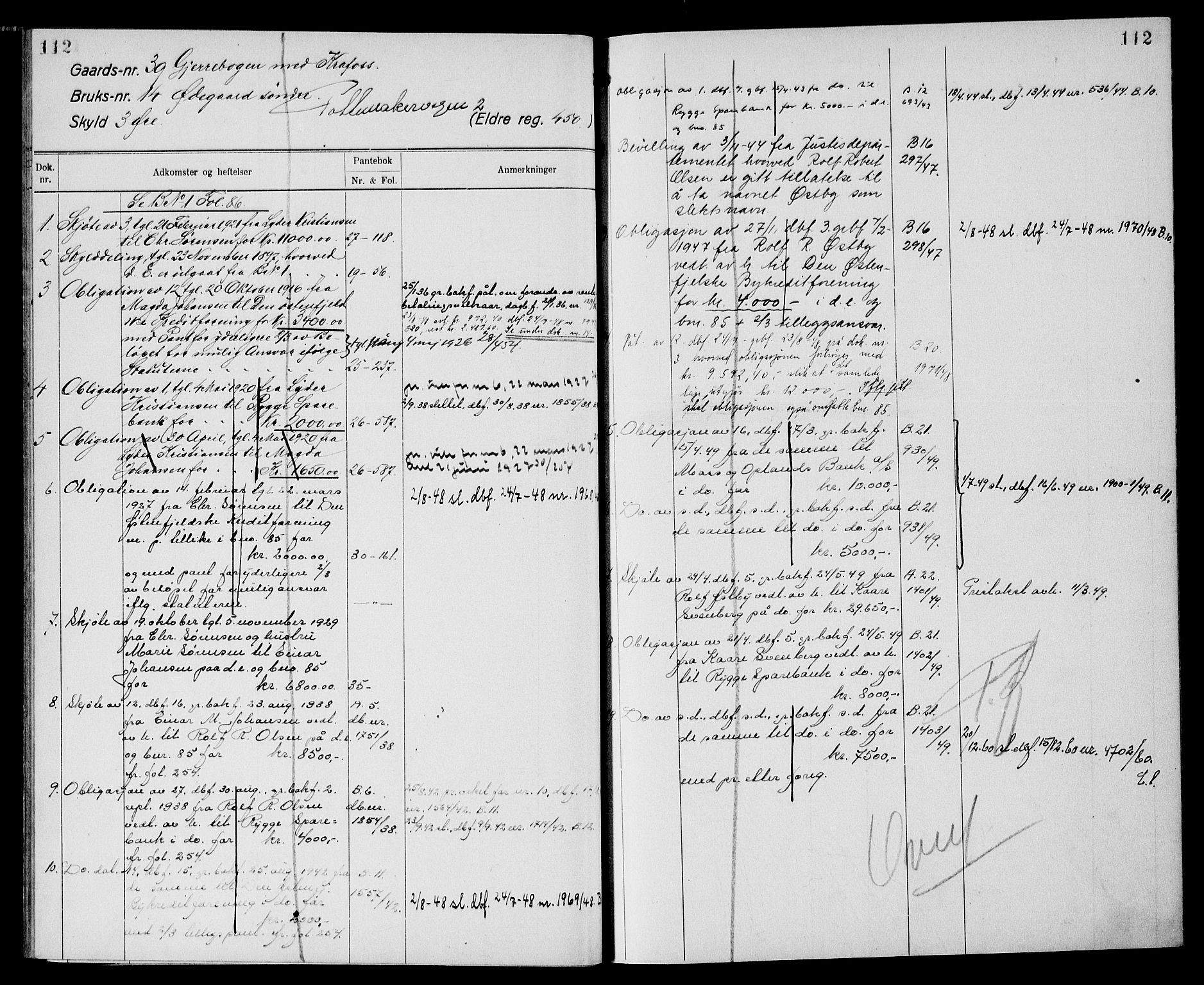 Moss sorenskriveri, AV/SAO-A-10168: Panteregister nr. XI 6, 1834-1961, s. 112