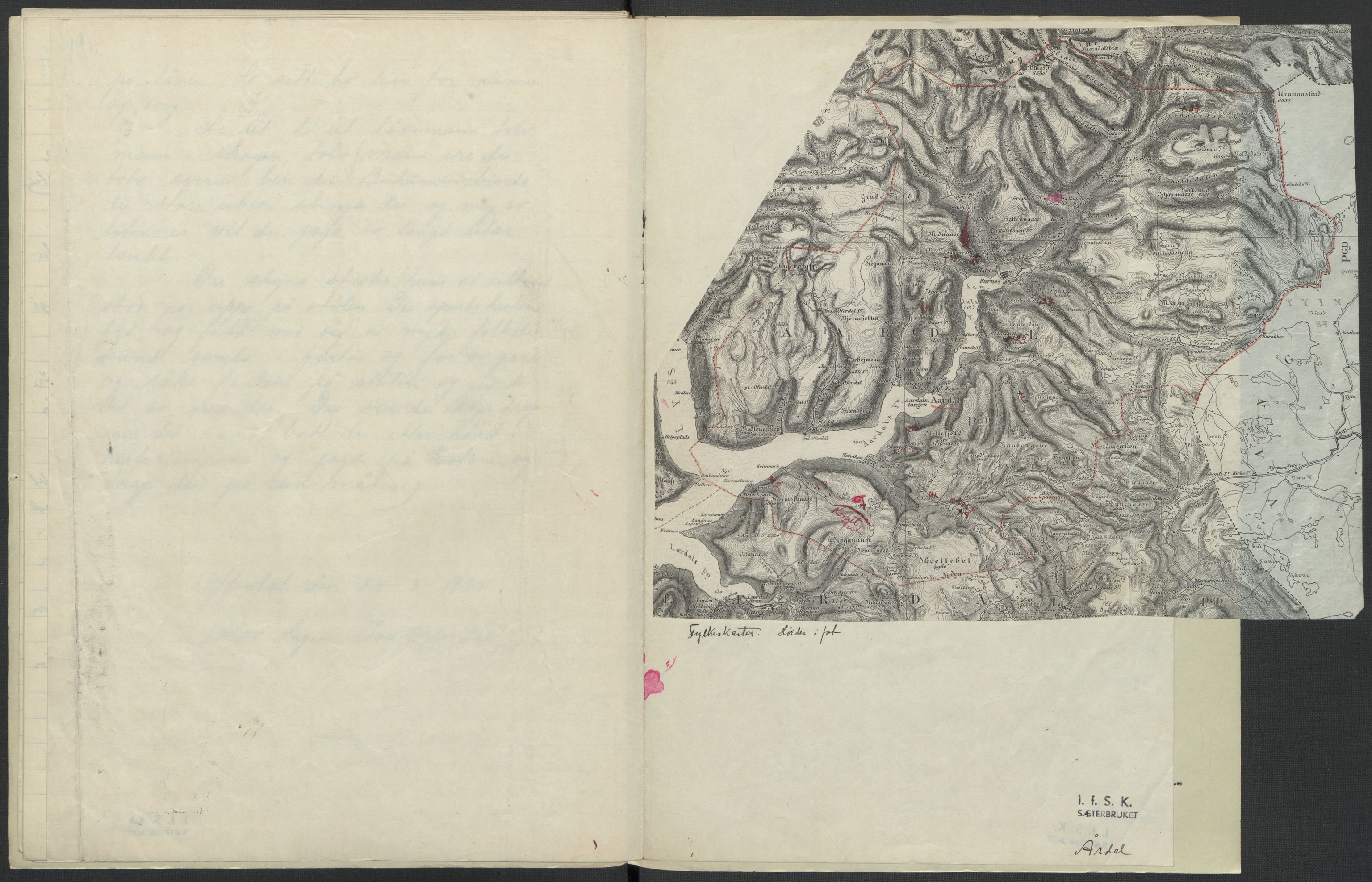 Instituttet for sammenlignende kulturforskning, RA/PA-0424/F/Fc/L0011/0001: Eske B11: / Sogn og Fjordane (perm XXVIII), 1934-1935