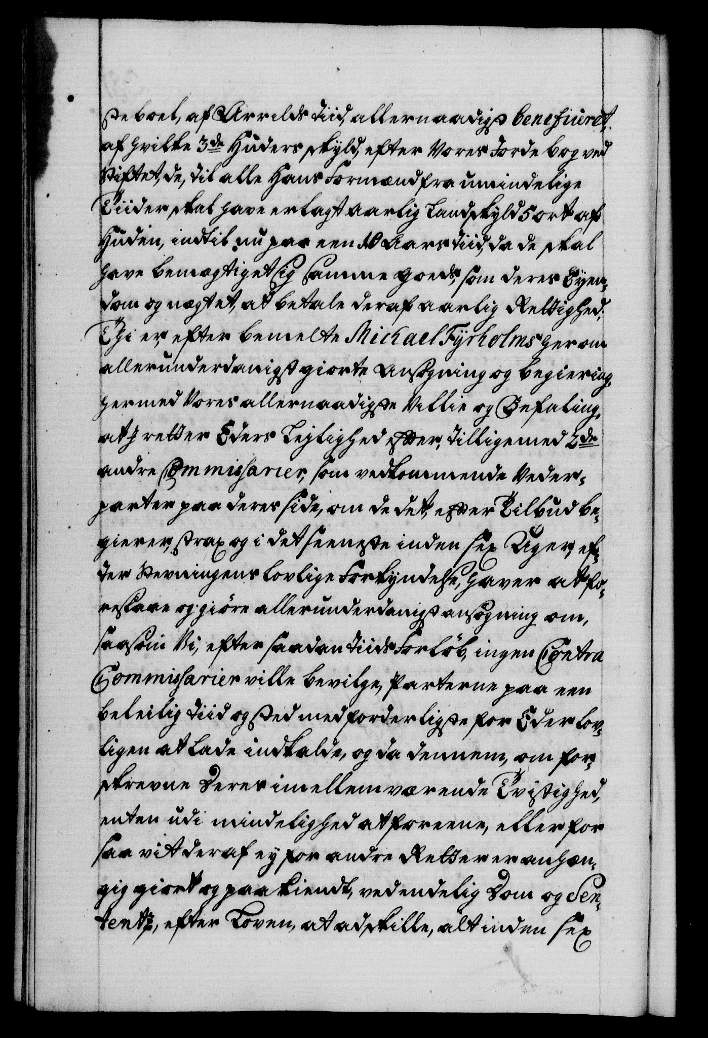 Danske Kanselli 1572-1799, AV/RA-EA-3023/F/Fc/Fca/Fcab/L0026: Norske tegnelser, 1734-1735, s. 381b