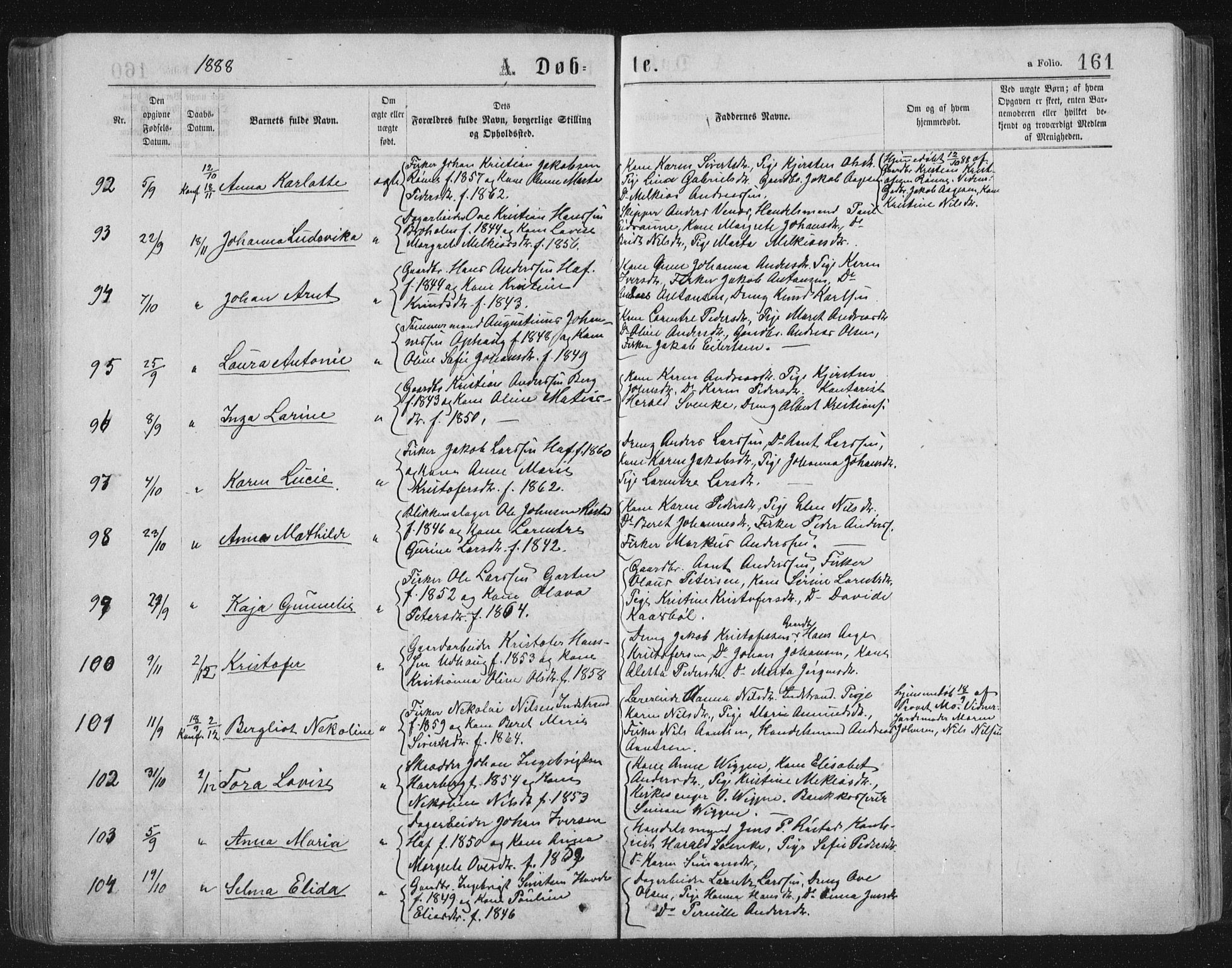 Ministerialprotokoller, klokkerbøker og fødselsregistre - Sør-Trøndelag, SAT/A-1456/659/L0745: Klokkerbok nr. 659C02, 1869-1892, s. 161