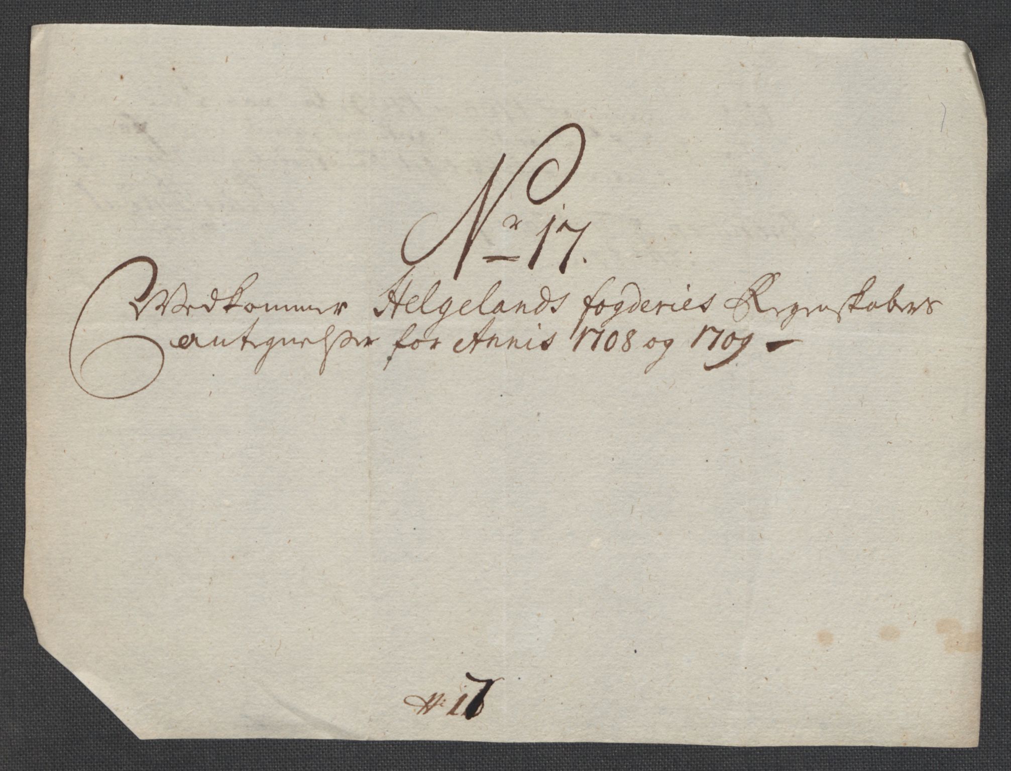 Rentekammeret inntil 1814, Reviderte regnskaper, Fogderegnskap, AV/RA-EA-4092/R65/L4510: Fogderegnskap Helgeland, 1708-1709, s. 331