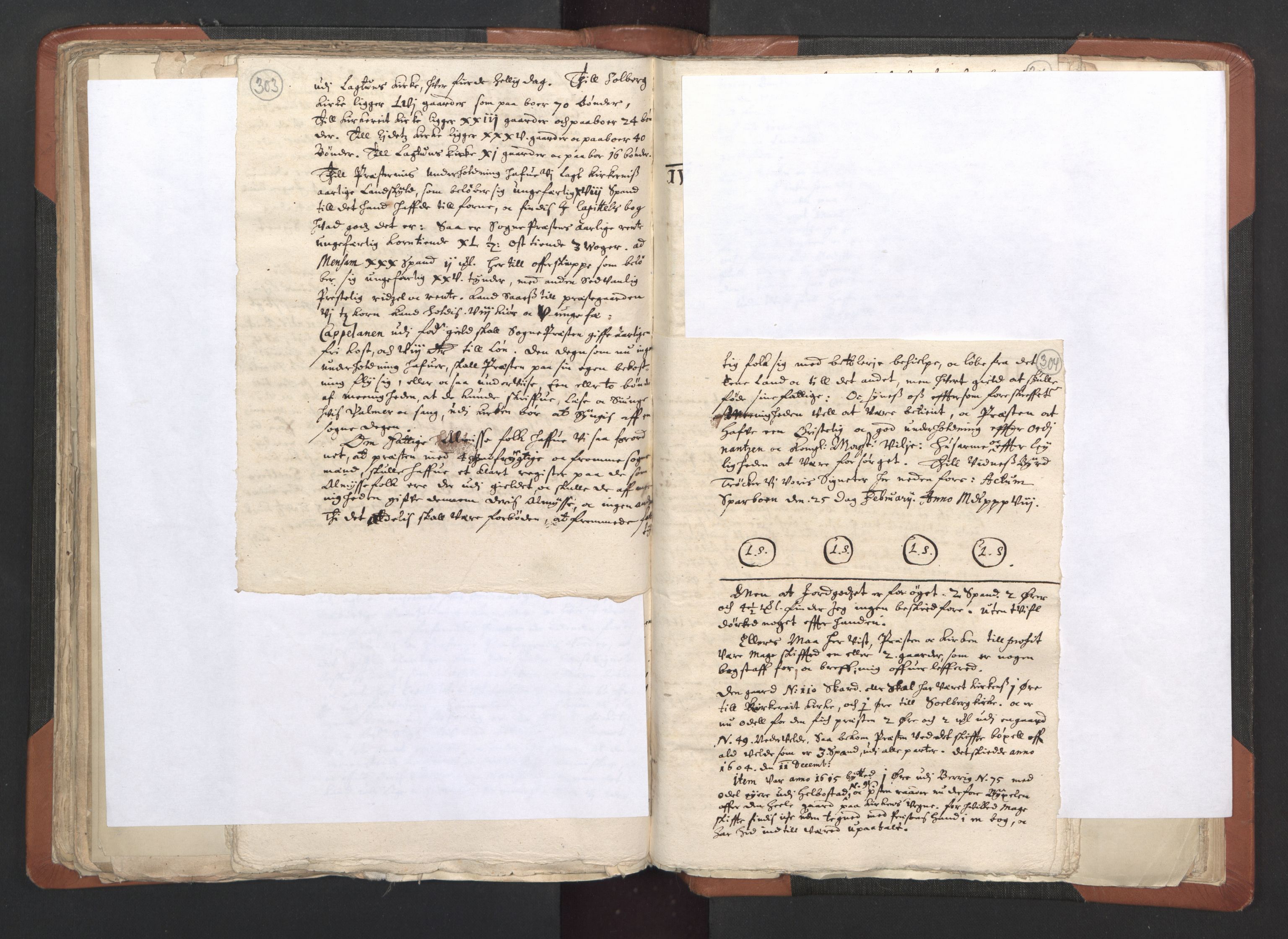 RA, Sogneprestenes manntall 1664-1666, nr. 33: Innherad prosti, 1664-1666, s. 303-304