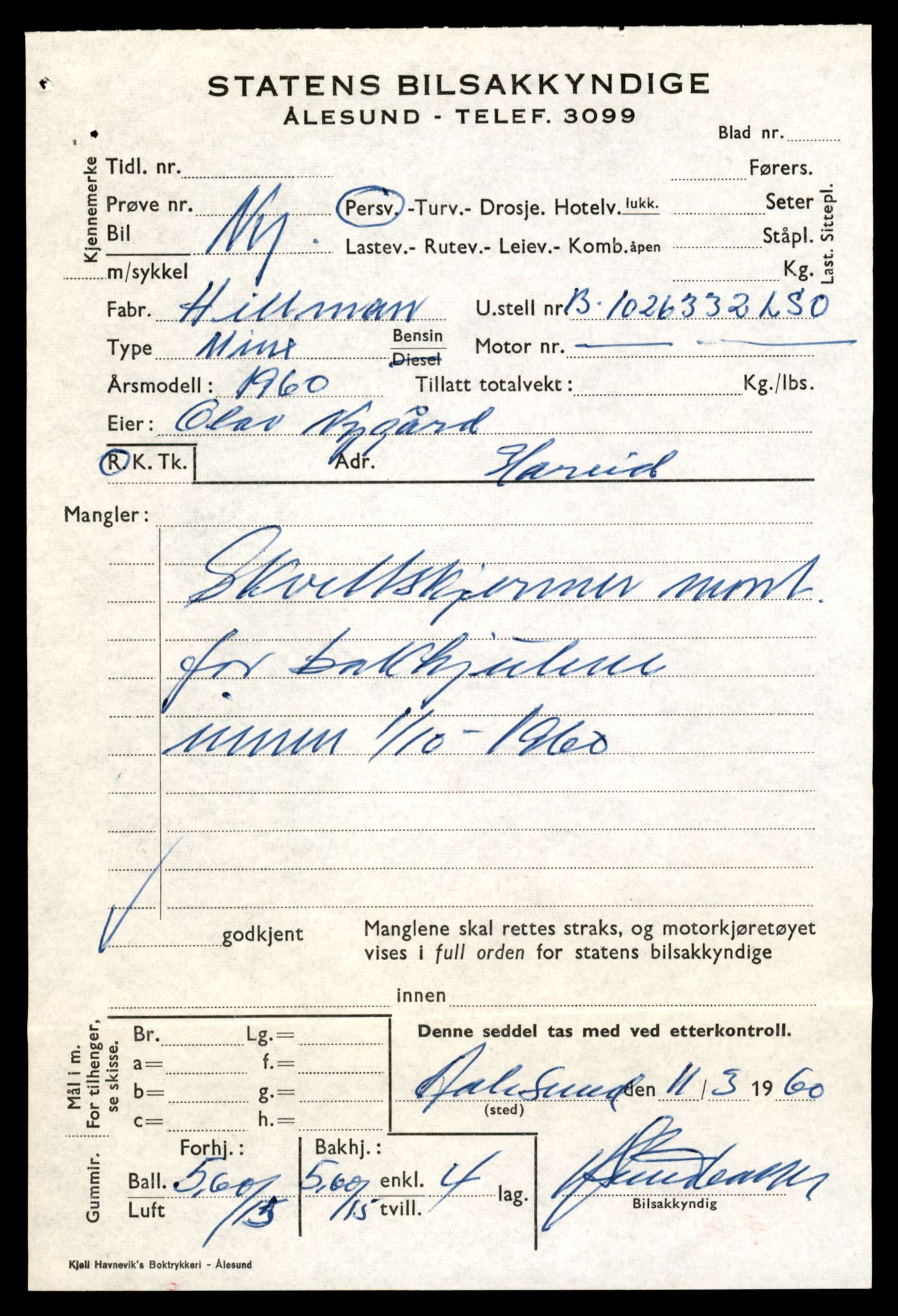 Møre og Romsdal vegkontor - Ålesund trafikkstasjon, AV/SAT-A-4099/F/Fe/L0049: Registreringskort for kjøretøy T 14864 - T 18613, 1927-1998, s. 1961