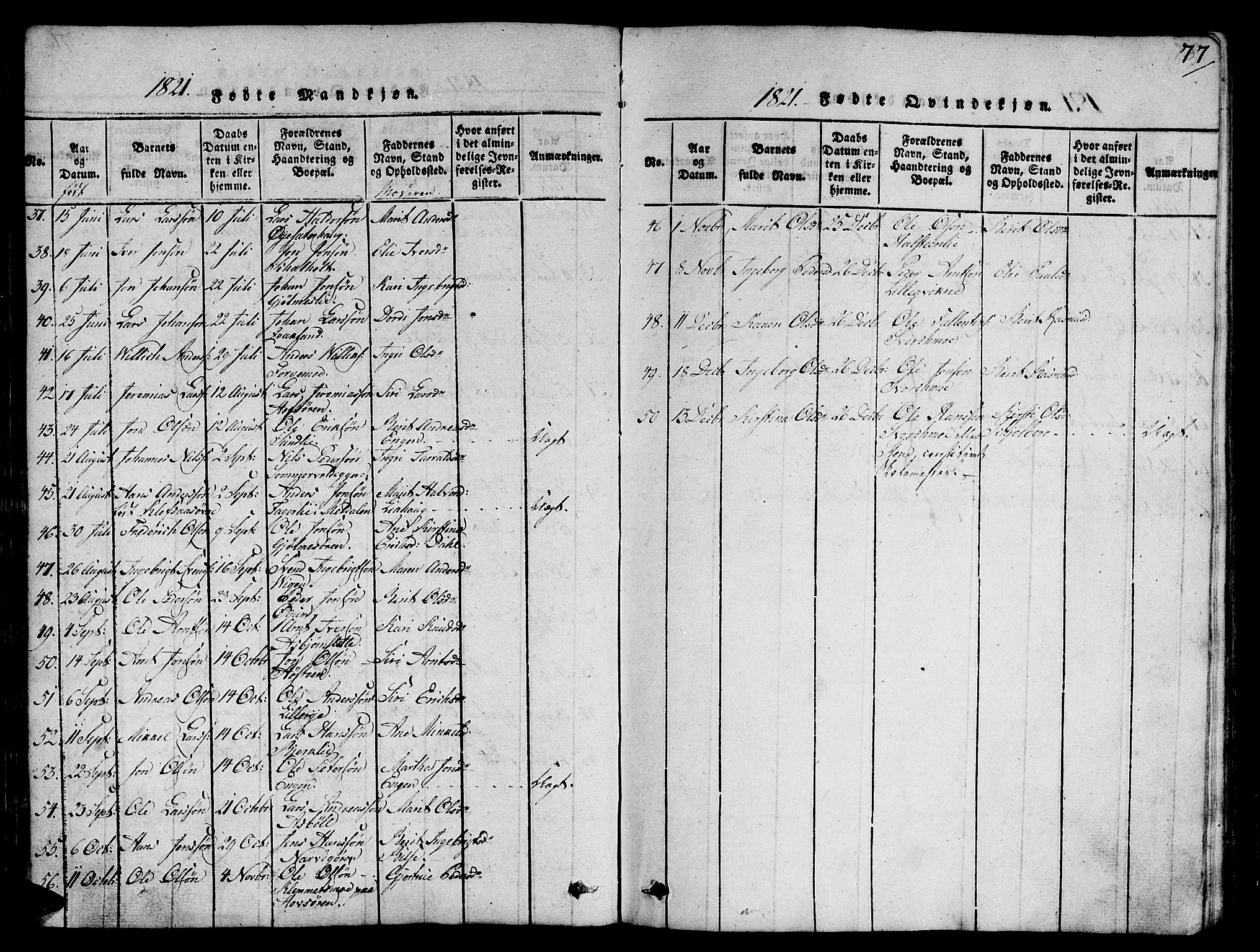 Ministerialprotokoller, klokkerbøker og fødselsregistre - Sør-Trøndelag, AV/SAT-A-1456/668/L0803: Ministerialbok nr. 668A03, 1800-1826, s. 77