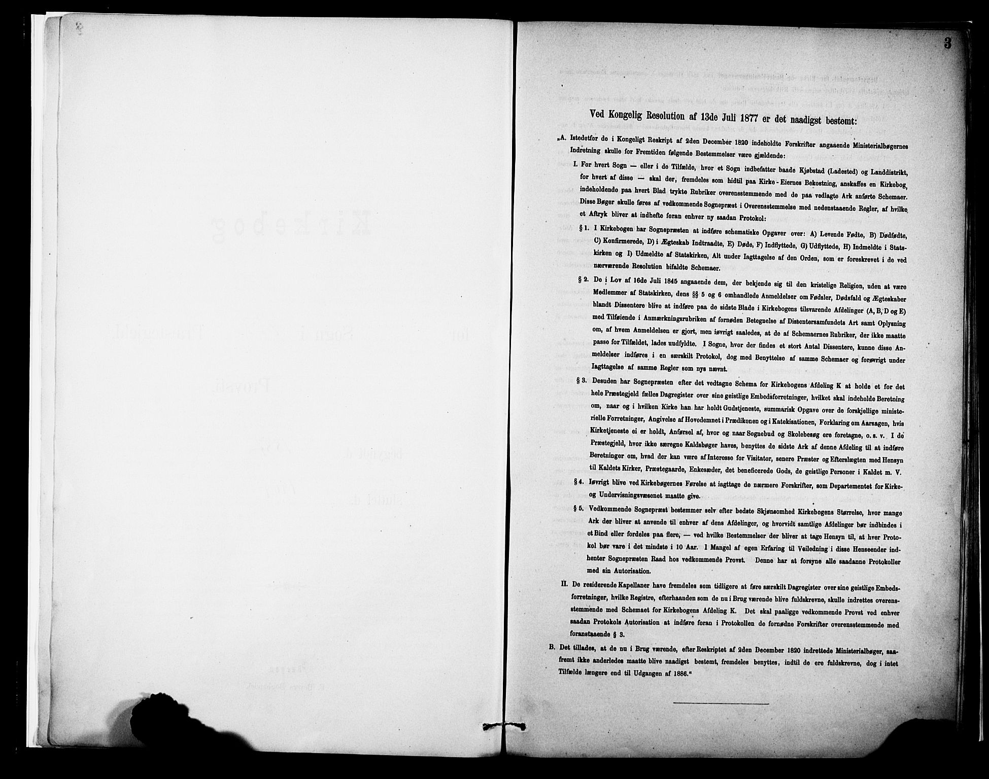 Voss sokneprestembete, SAB/A-79001/H/Haa: Ministerialbok nr. A 22, 1887-1909, s. 3
