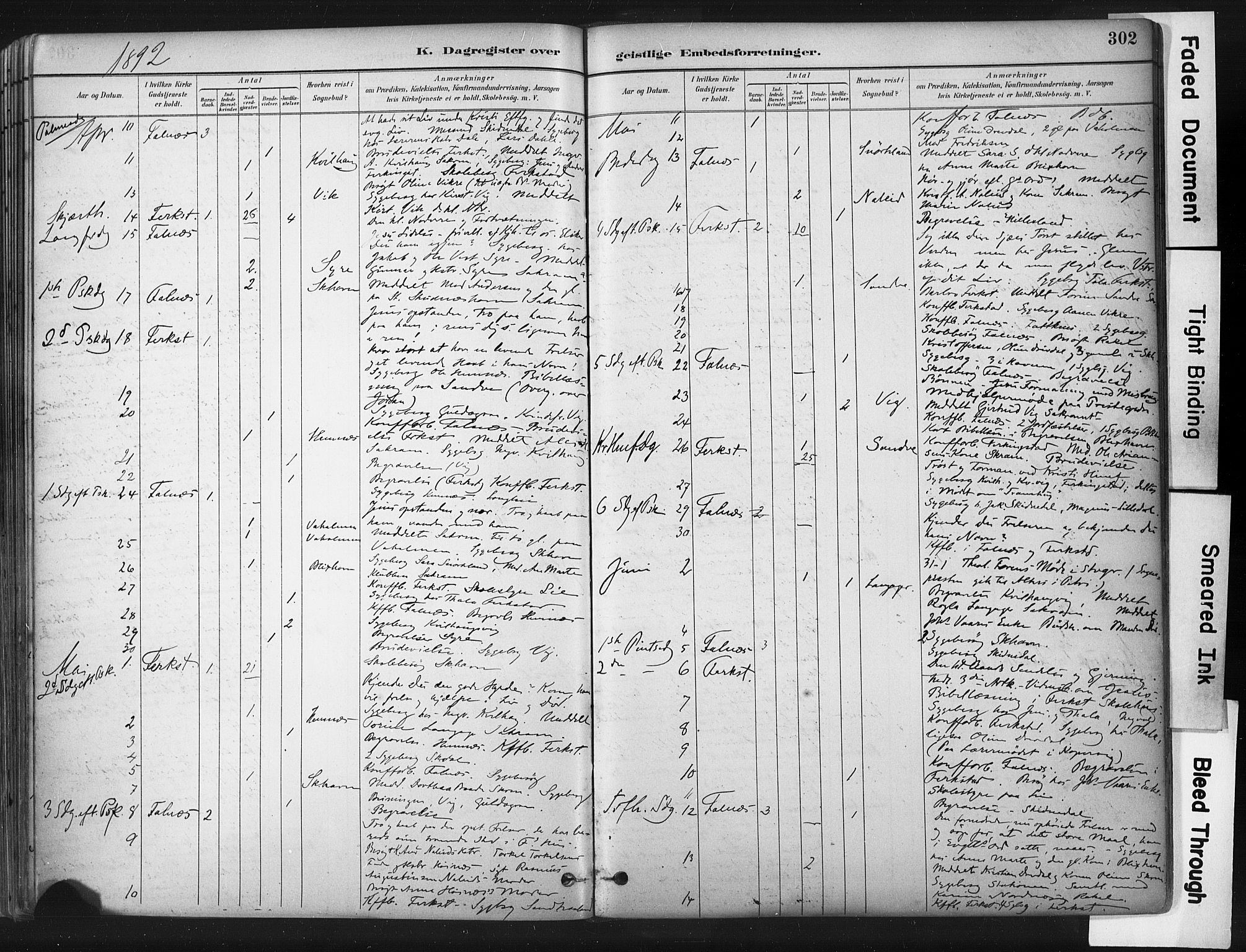 Skudenes sokneprestkontor, AV/SAST-A -101849/H/Ha/Haa/L0009: Ministerialbok nr. A 6, 1882-1912, s. 302