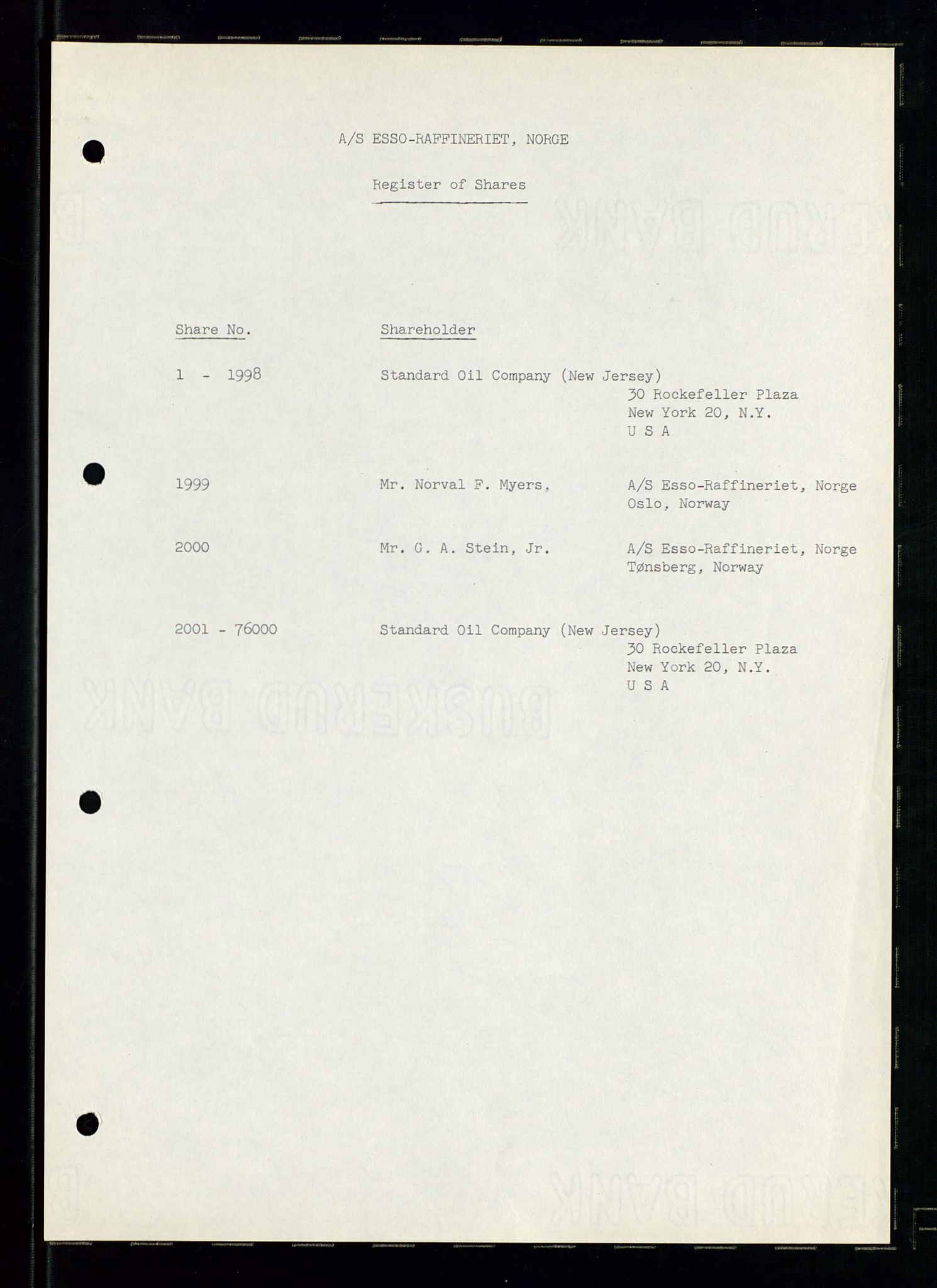 PA 1537 - A/S Essoraffineriet Norge, AV/SAST-A-101957/A/Aa/L0002/0001: Styremøter / Shareholder meetings, Board meeting minutes, 1957-1961, s. 57