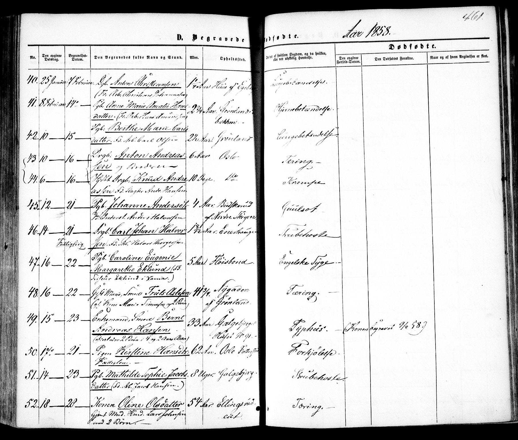 Vestre Aker prestekontor Kirkebøker, AV/SAO-A-10025/F/Fa/L0004: Ministerialbok nr. 4, 1857-1877, s. 461