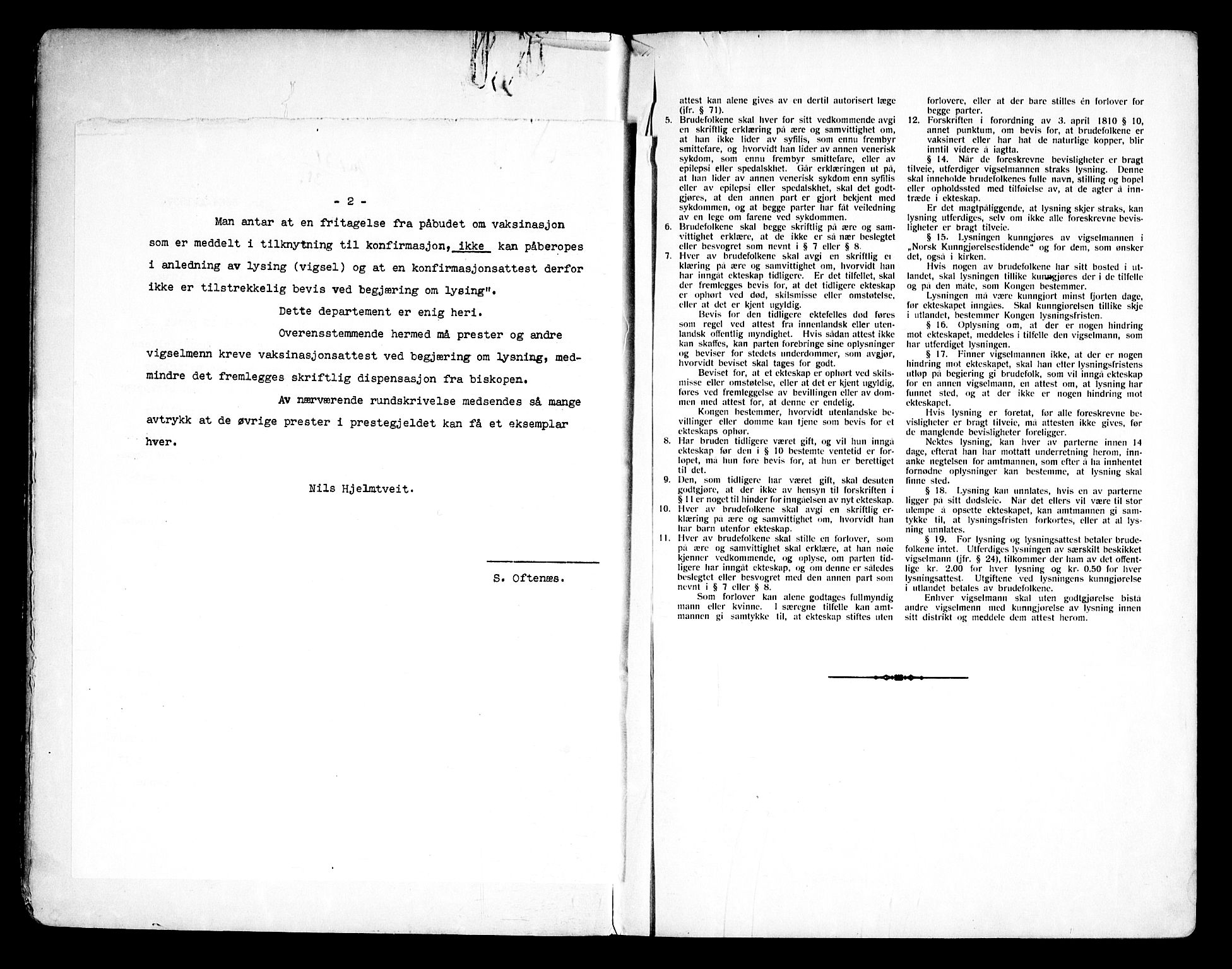 Rødenes prestekontor Kirkebøker, AV/SAO-A-2005/H/Ha/L0001: Lysningsprotokoll nr. 1, 1919-1969