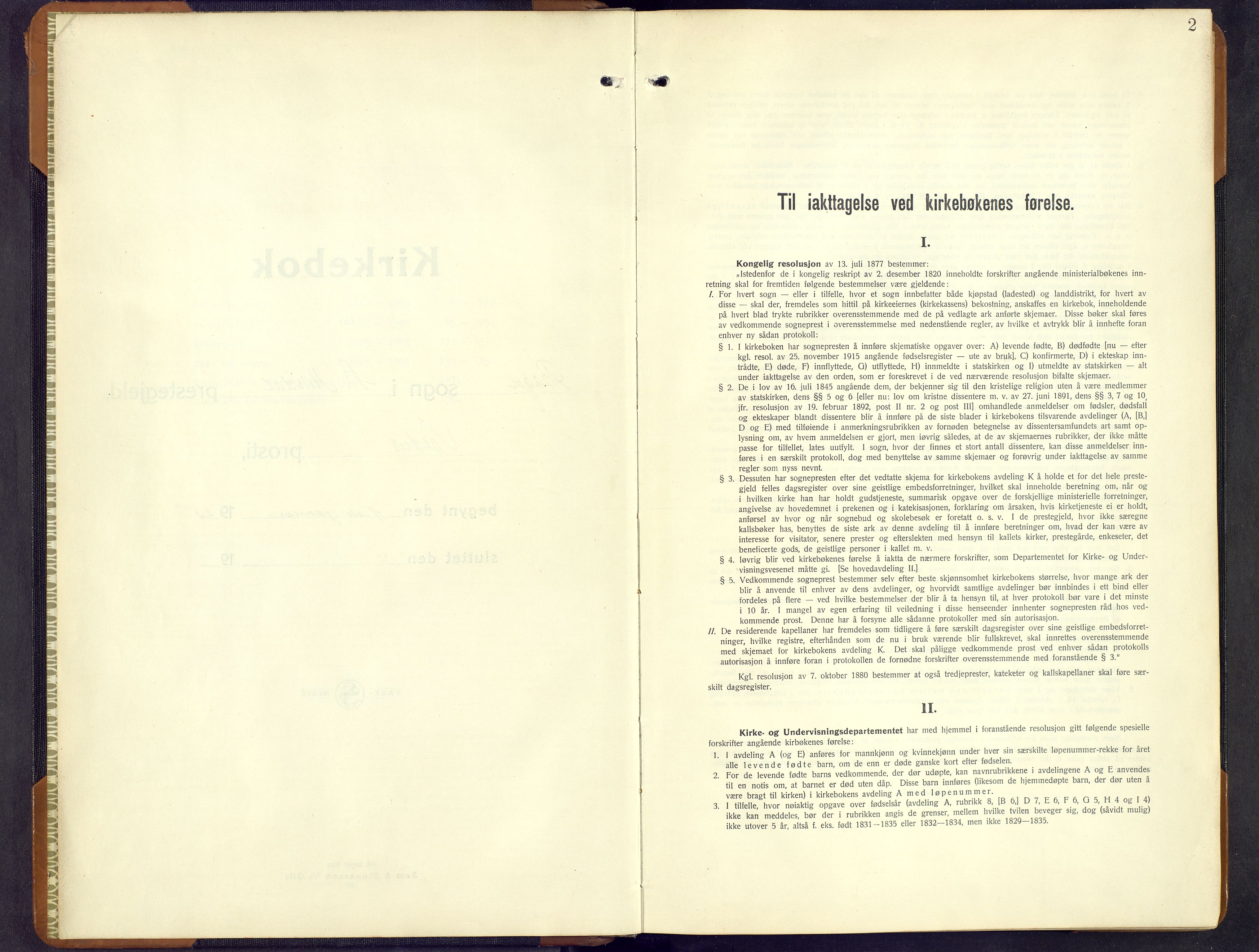 Sør-Aurdal prestekontor, AV/SAH-PREST-128/H/Ha/Hab/L0011: Klokkerbok nr. 11, 1922-1950, s. 2