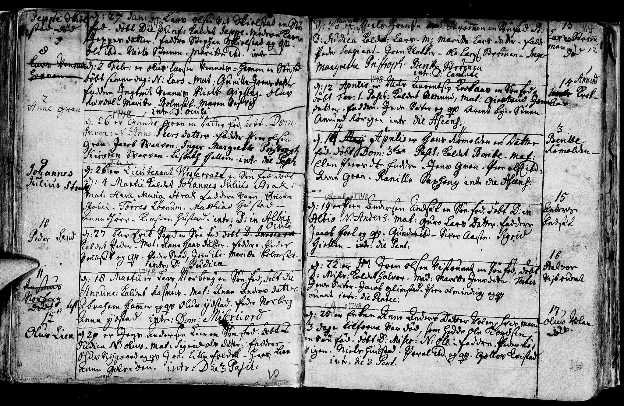 Ministerialprotokoller, klokkerbøker og fødselsregistre - Nord-Trøndelag, AV/SAT-A-1458/730/L0272: Ministerialbok nr. 730A01, 1733-1764, s. 84