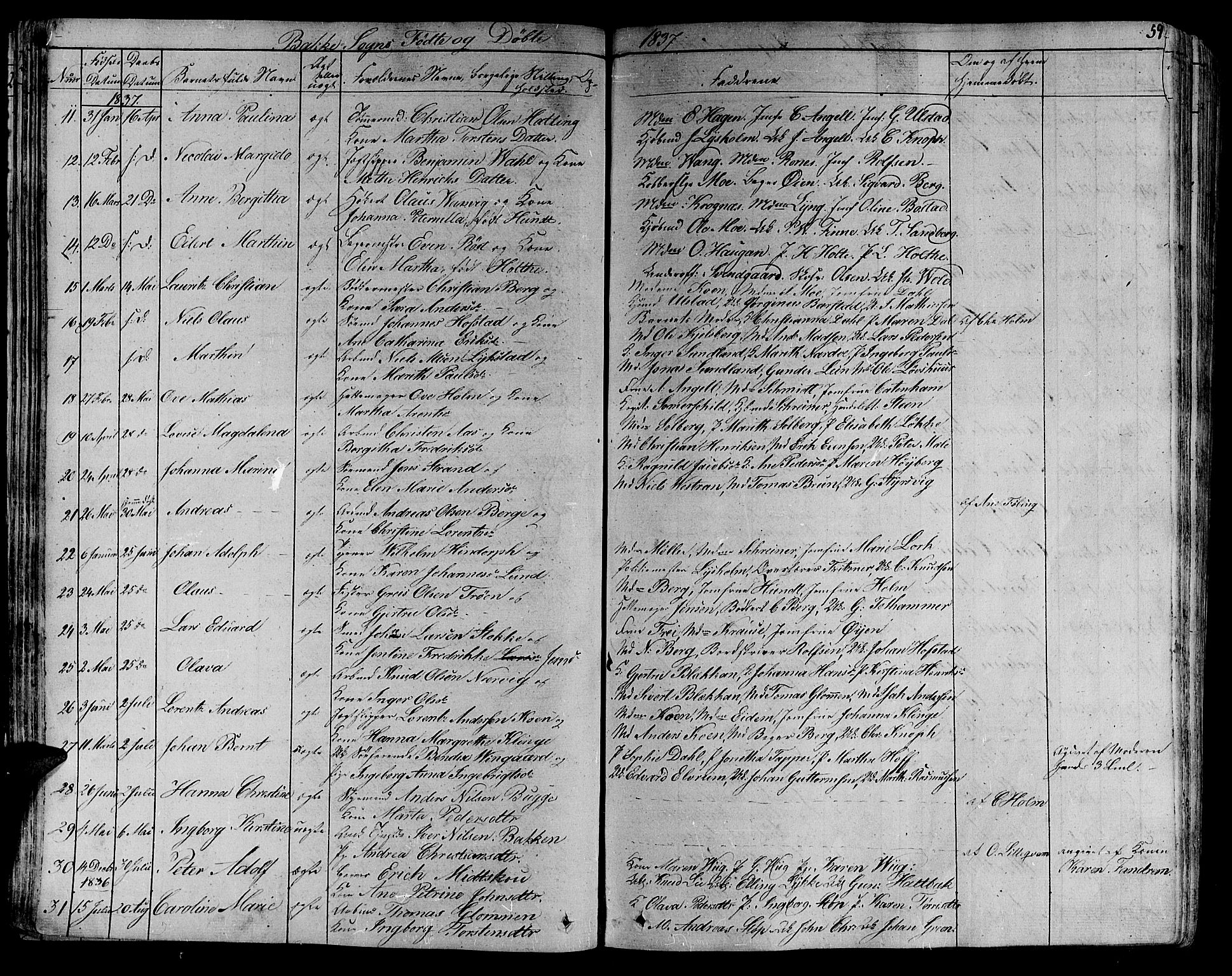 Ministerialprotokoller, klokkerbøker og fødselsregistre - Sør-Trøndelag, SAT/A-1456/606/L0287: Ministerialbok nr. 606A04 /2, 1826-1840, s. 59