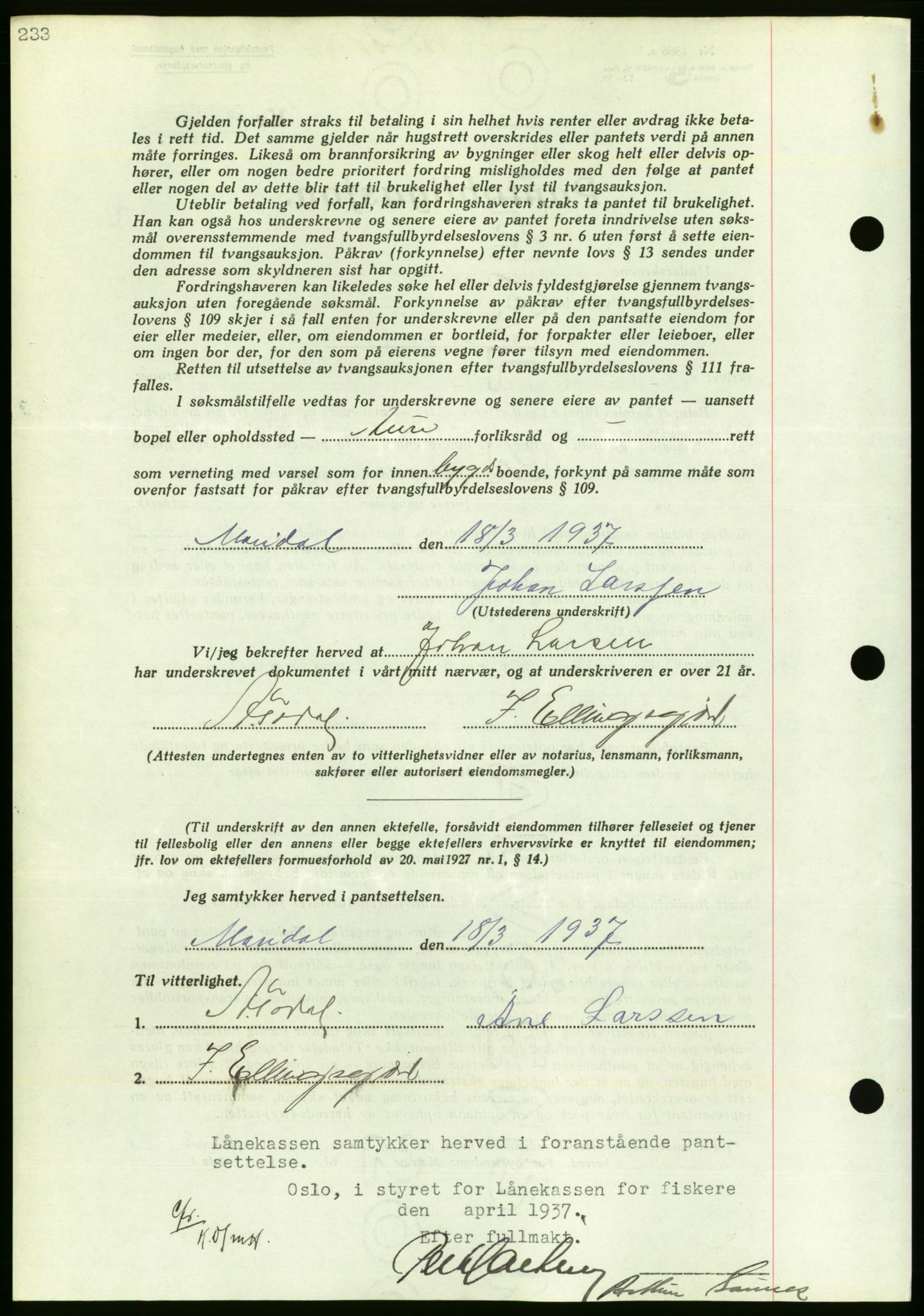 Nordmøre sorenskriveri, AV/SAT-A-4132/1/2/2Ca/L0091: Pantebok nr. B81, 1937-1937, Dagboknr: 931/1937