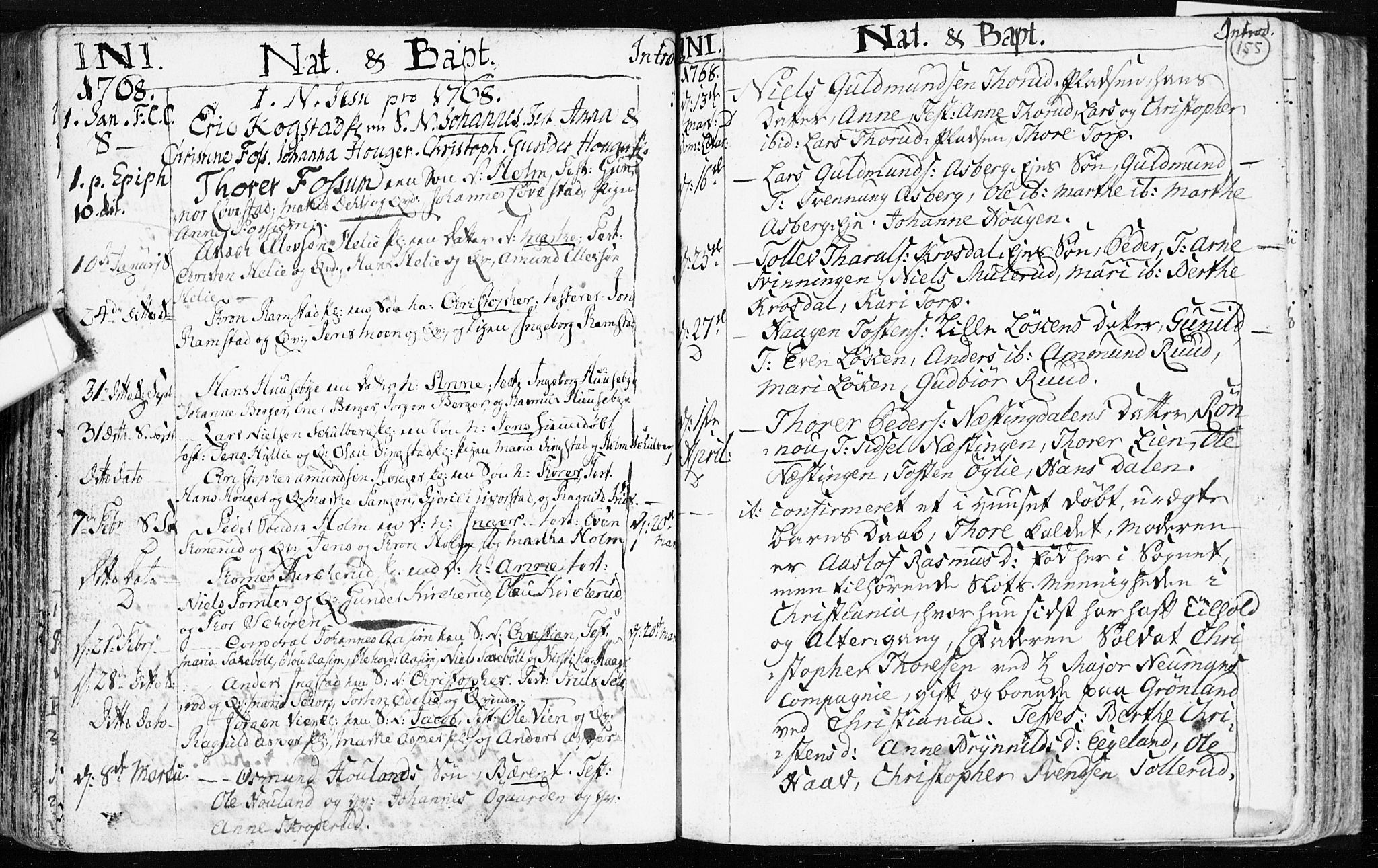 Spydeberg prestekontor Kirkebøker, SAO/A-10924/F/Fa/L0002: Ministerialbok nr. I 2, 1739-1780, s. 155