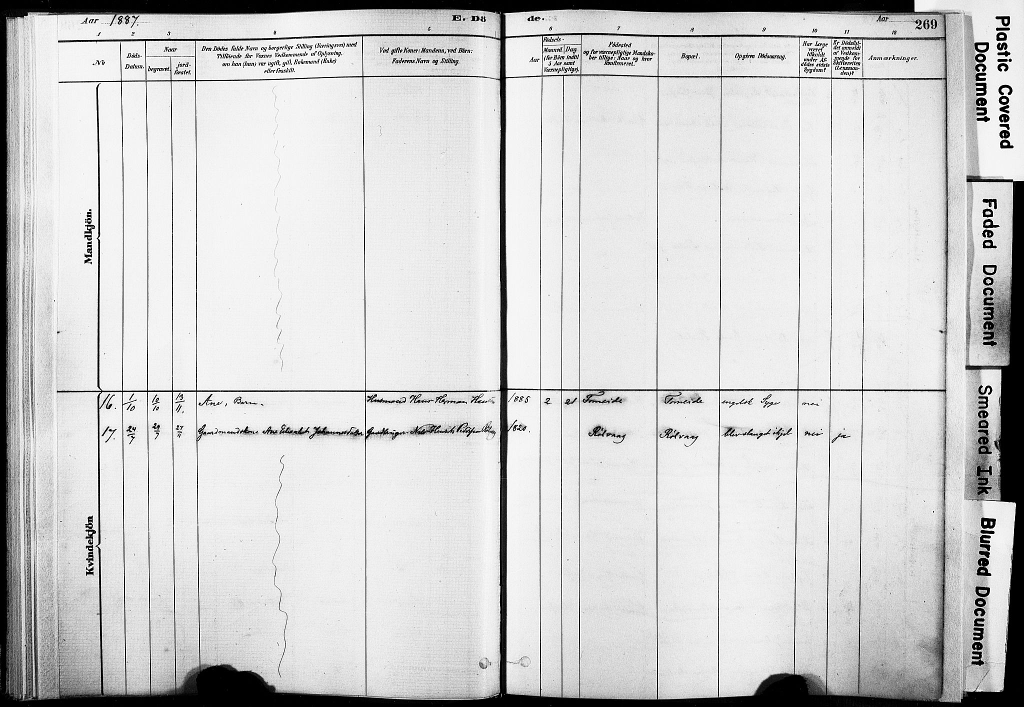 Ministerialprotokoller, klokkerbøker og fødselsregistre - Nordland, AV/SAT-A-1459/835/L0526: Ministerialbok nr. 835A03II, 1881-1910, s. 269