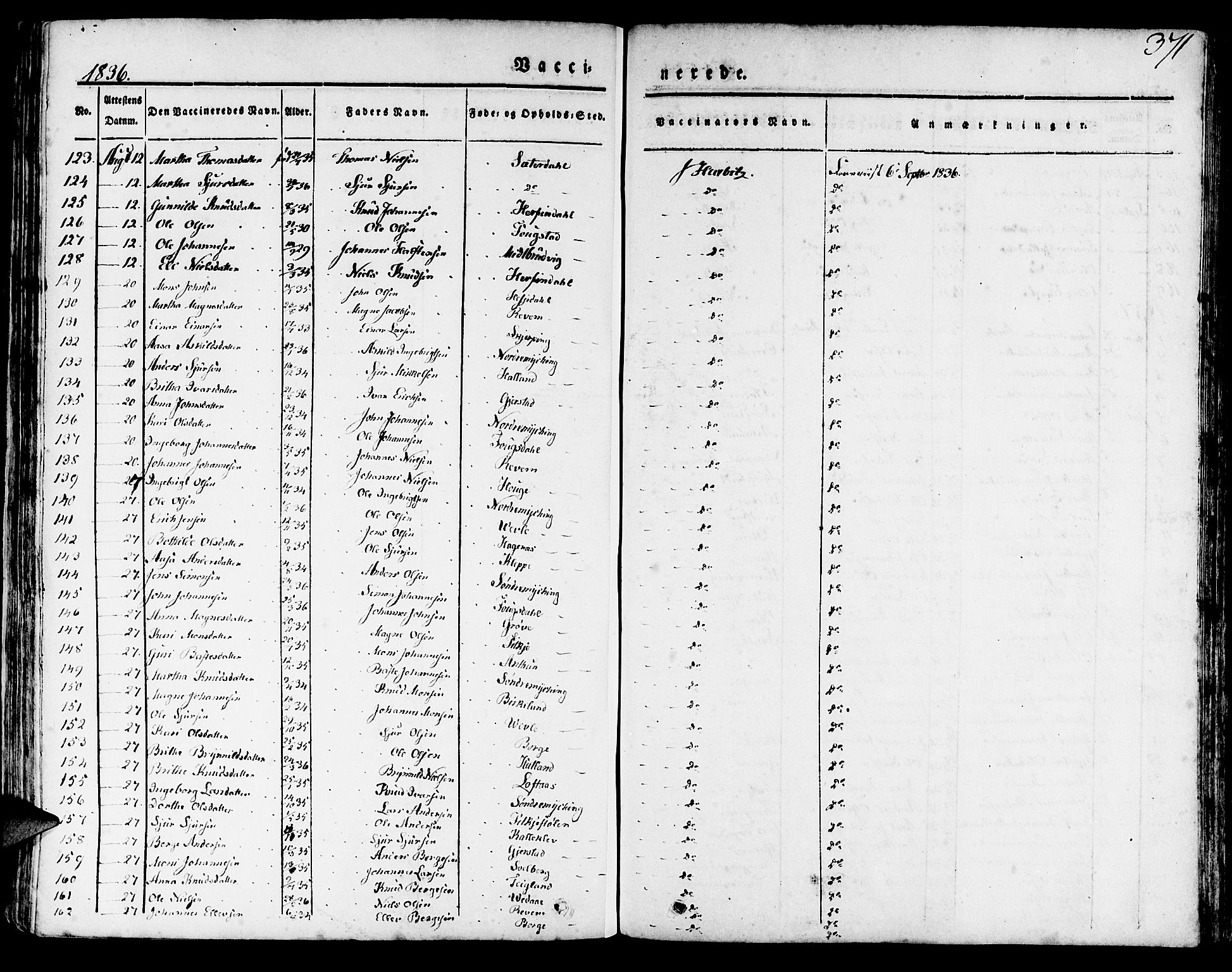 Haus sokneprestembete, AV/SAB-A-75601/H/Haa: Ministerialbok nr. A 14, 1827-1838, s. 371