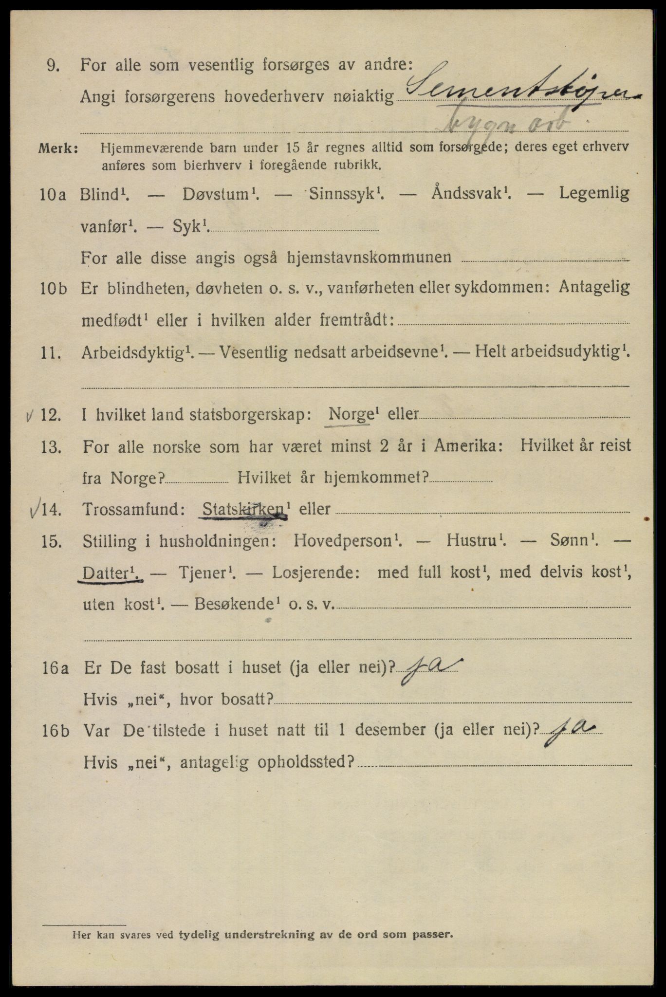 SAO, Folketelling 1920 for 0301 Kristiania kjøpstad, 1920, s. 147270