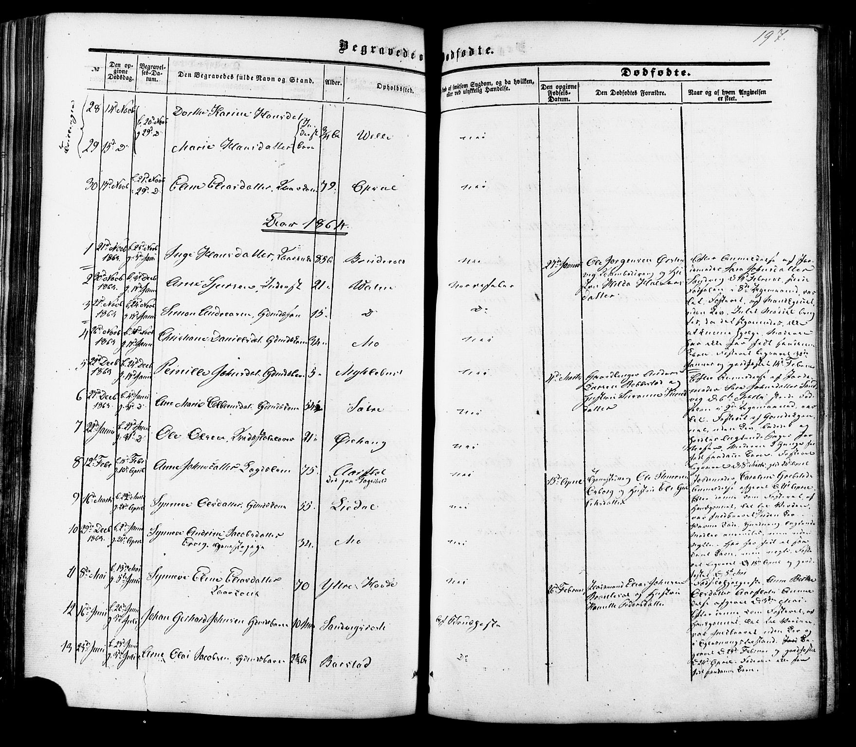 Ministerialprotokoller, klokkerbøker og fødselsregistre - Møre og Romsdal, AV/SAT-A-1454/513/L0175: Ministerialbok nr. 513A02, 1856-1877, s. 197