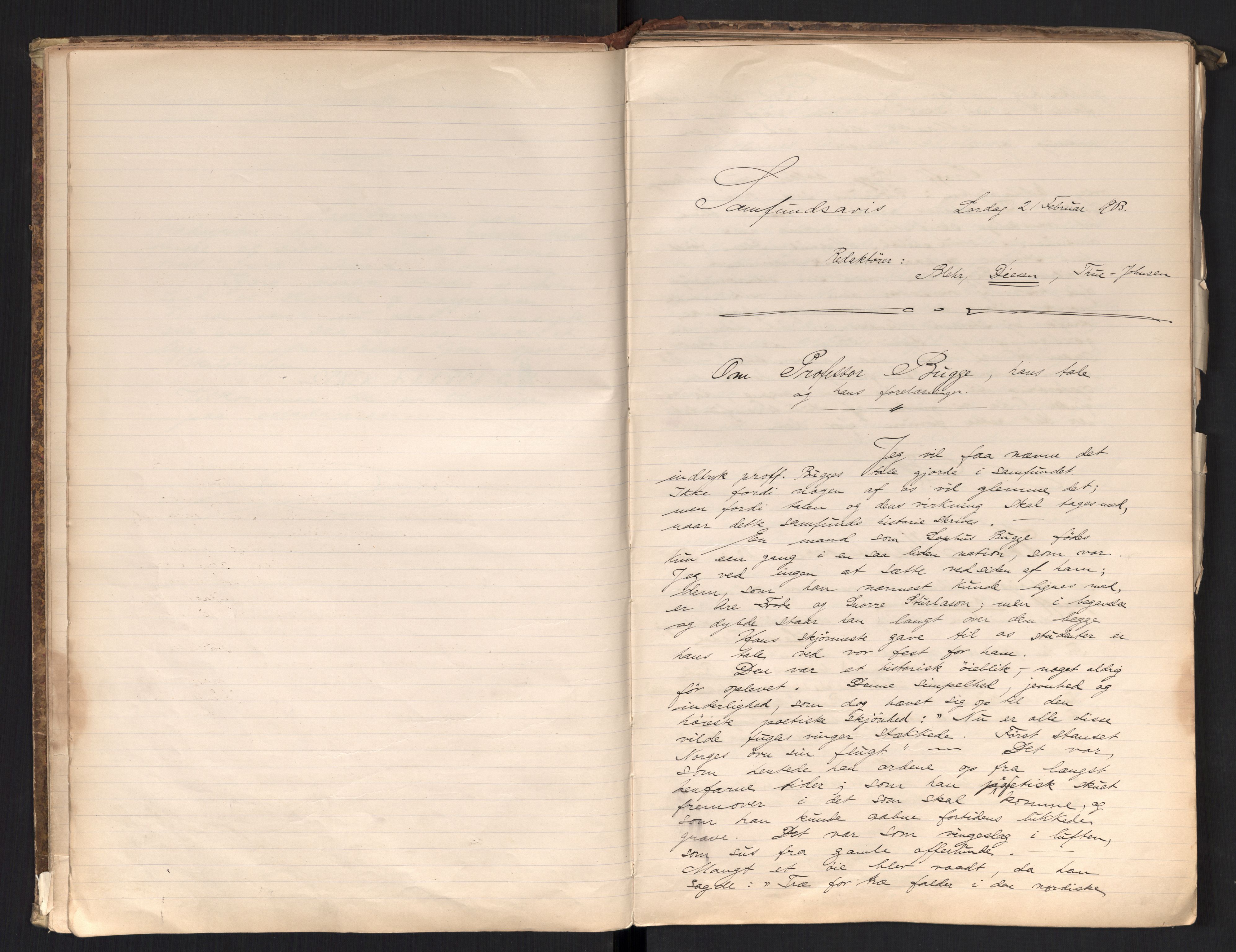 Det Norske Studentersamfund, AV/RA-PA-1322/X/Xa/L0017/0001: -- / Samfundsavisen (stort format), 1902-1904, s. 21
