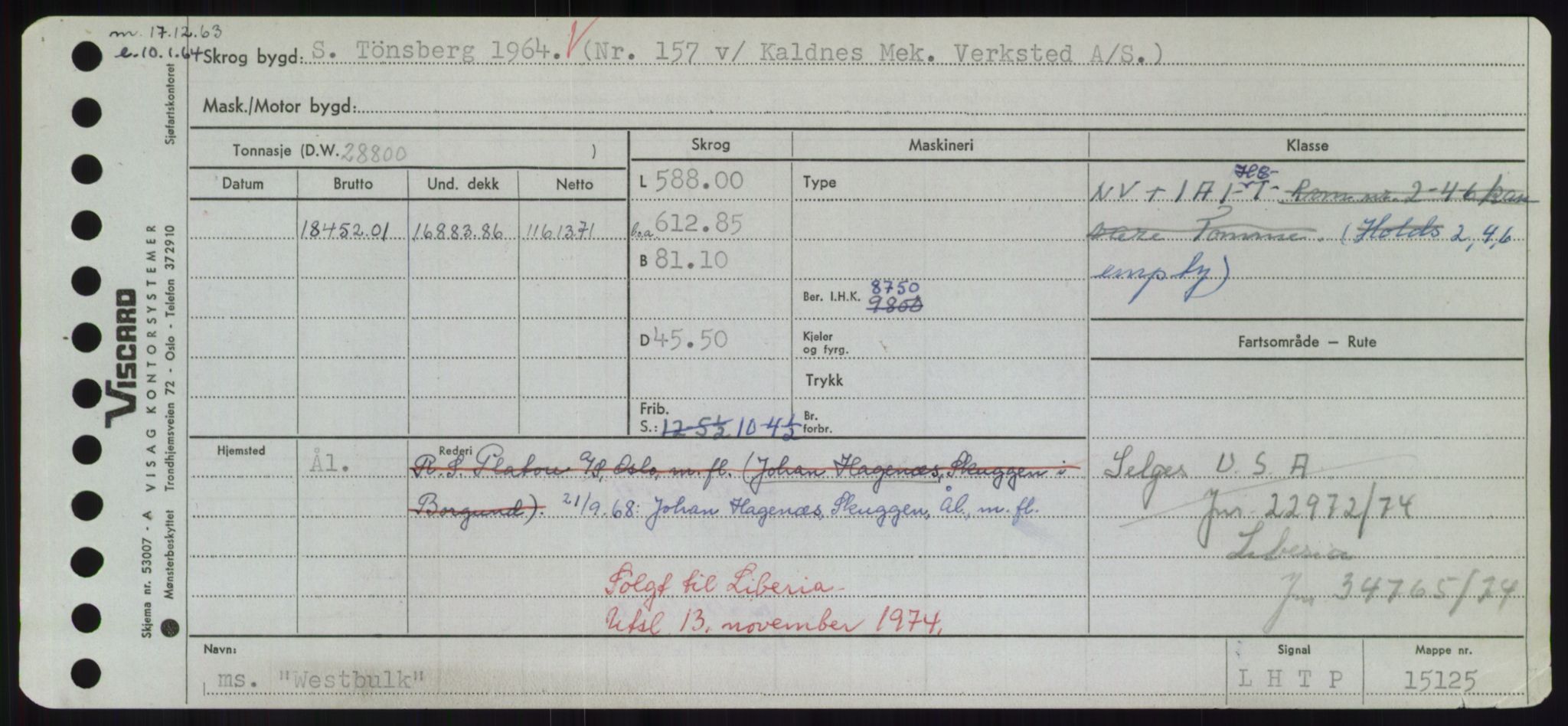 Sjøfartsdirektoratet med forløpere, Skipsmålingen, RA/S-1627/H/Hd/L0041: Fartøy, Vi-Ås, s. 269