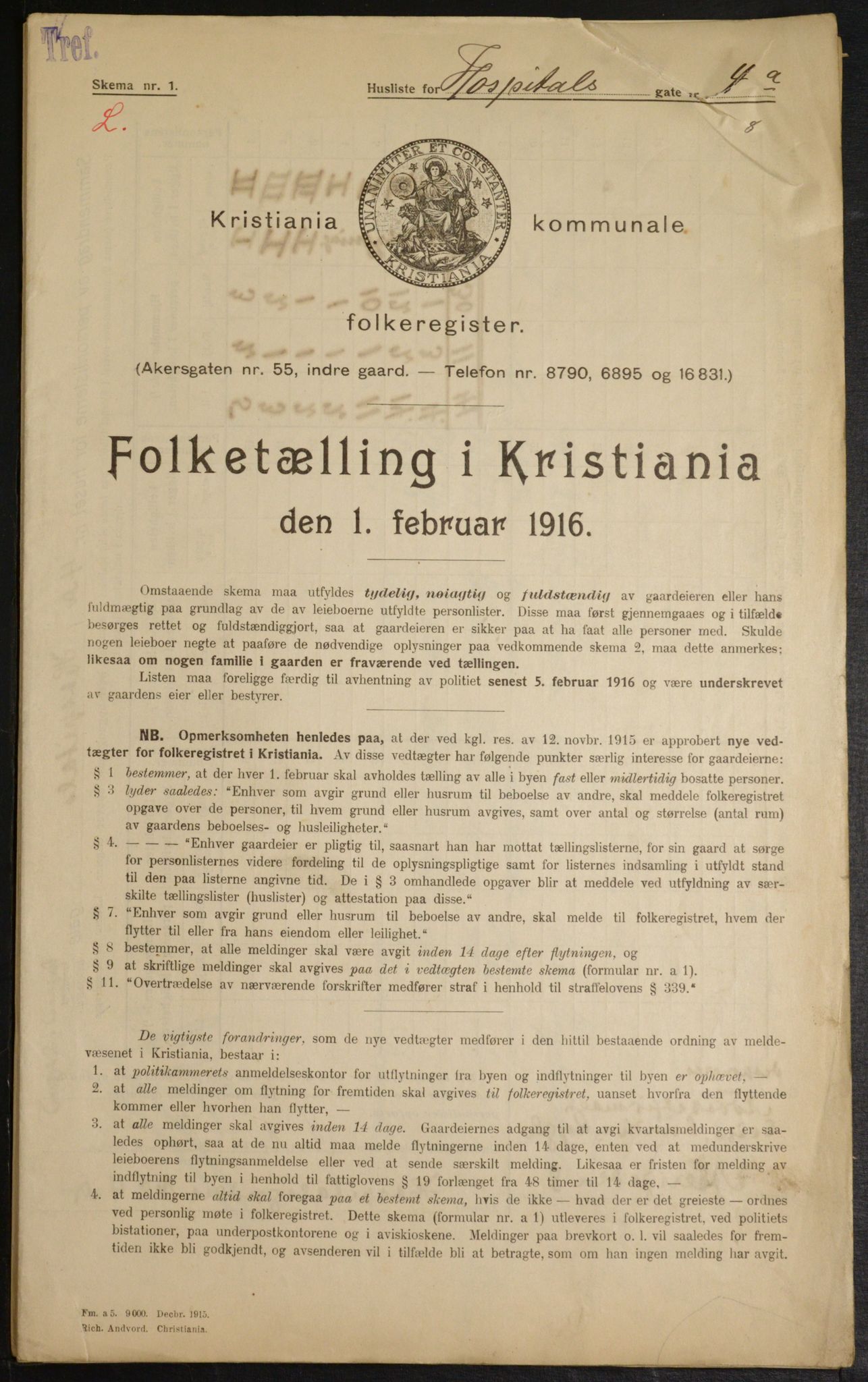 OBA, Kommunal folketelling 1.2.1916 for Kristiania, 1916, s. 42086
