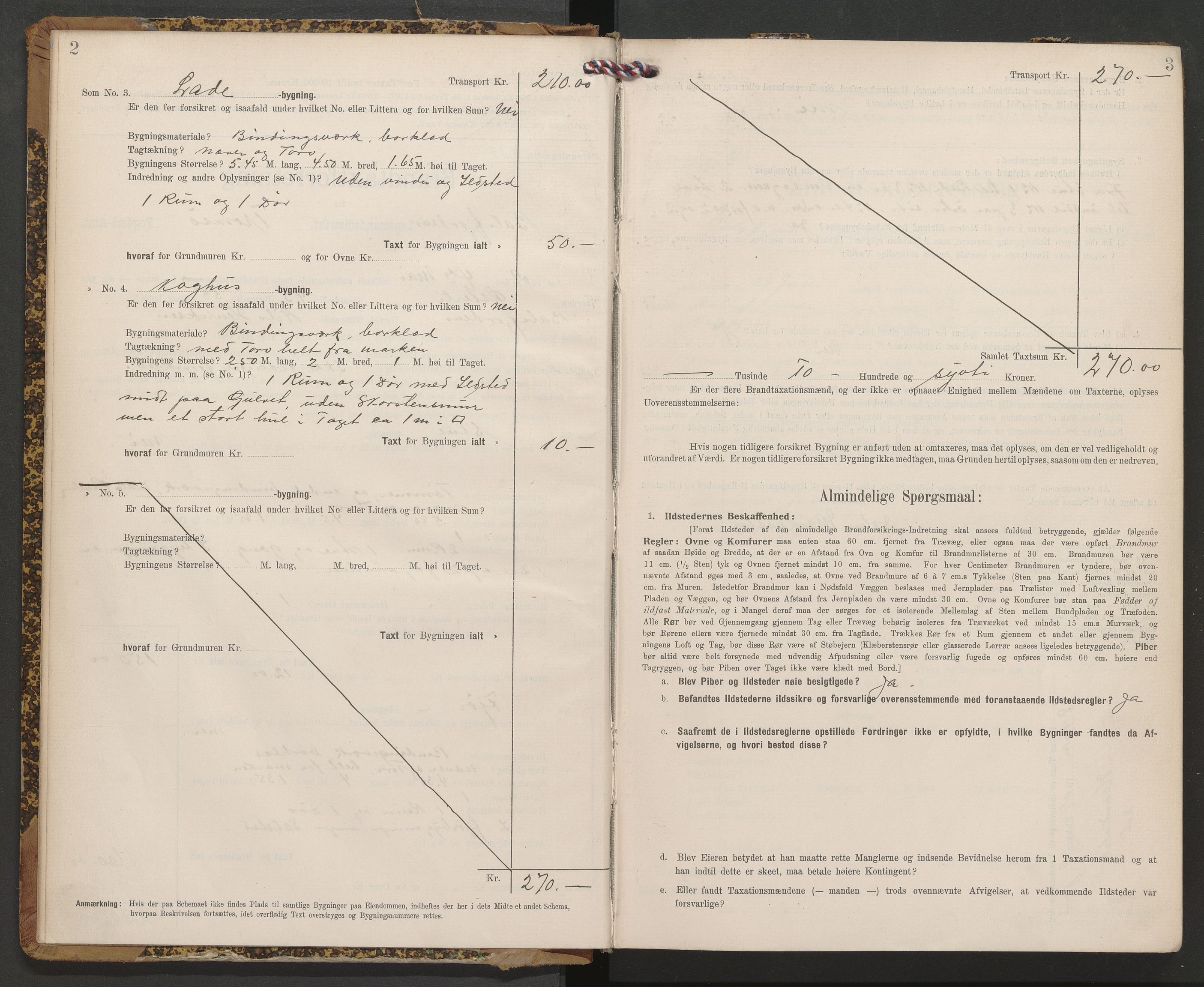 Lensmannen i Balsfjord, AV/SATØ-S-0085/Hf/Hfb/L0175: Branntakstprotokoller 1873-1962. Med register, 1909-1912