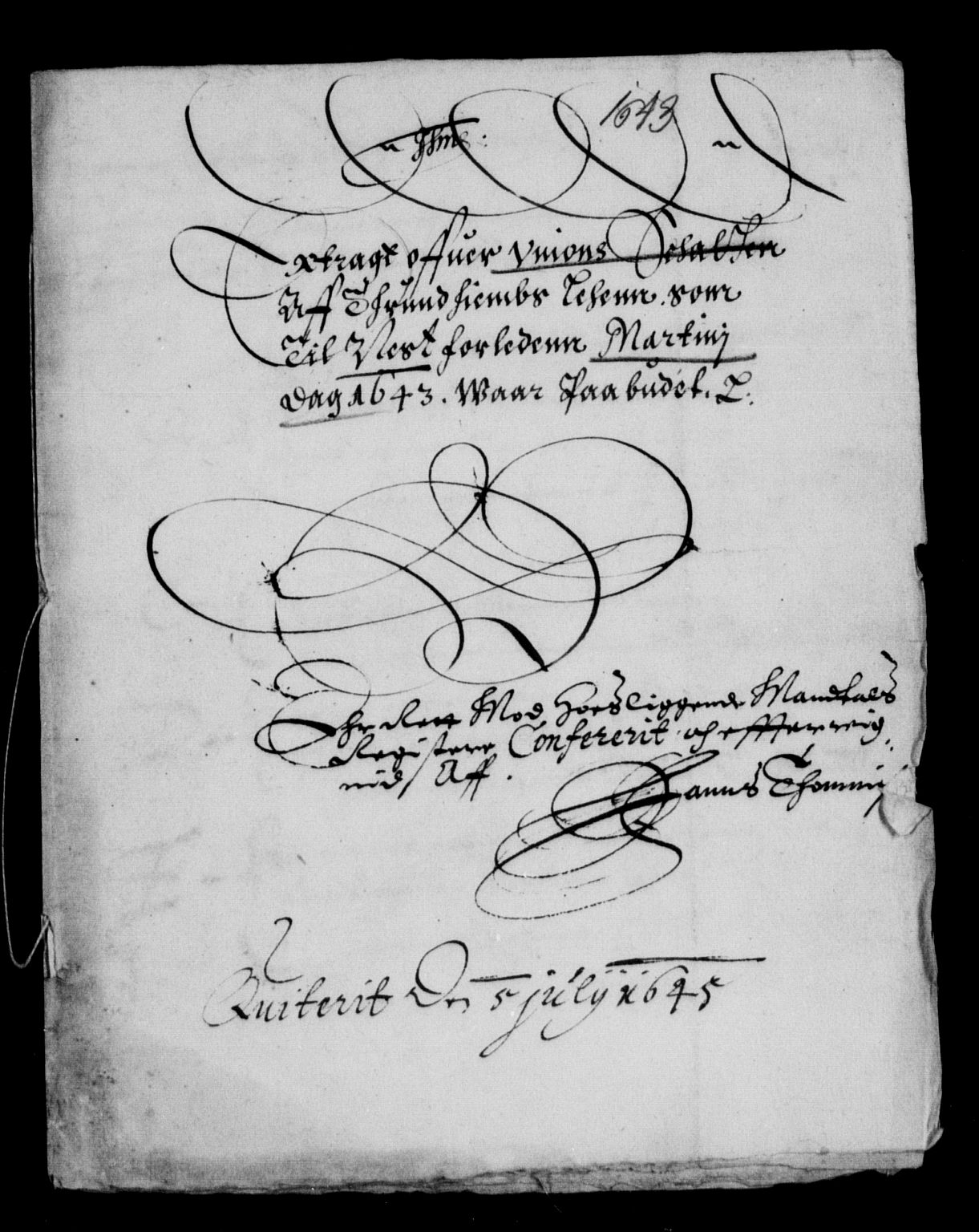 Rentekammeret inntil 1814, Reviderte regnskaper, Lensregnskaper, AV/RA-EA-5023/R/Rb/Rbw/L0078: Trondheim len, 1643-1644