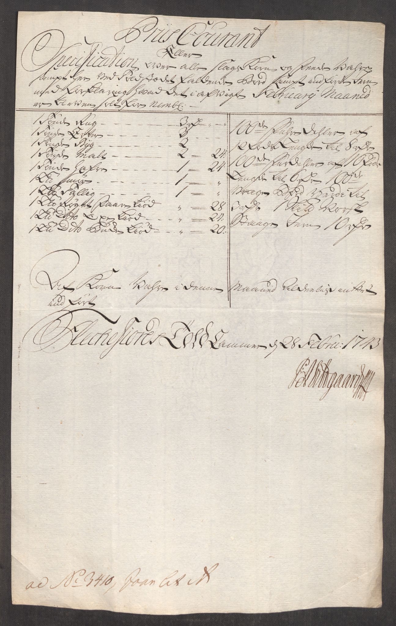 Rentekammeret inntil 1814, Realistisk ordnet avdeling, RA/EA-4070/Oe/L0002: [Ø1]: Priskuranter, 1740-1744, s. 807