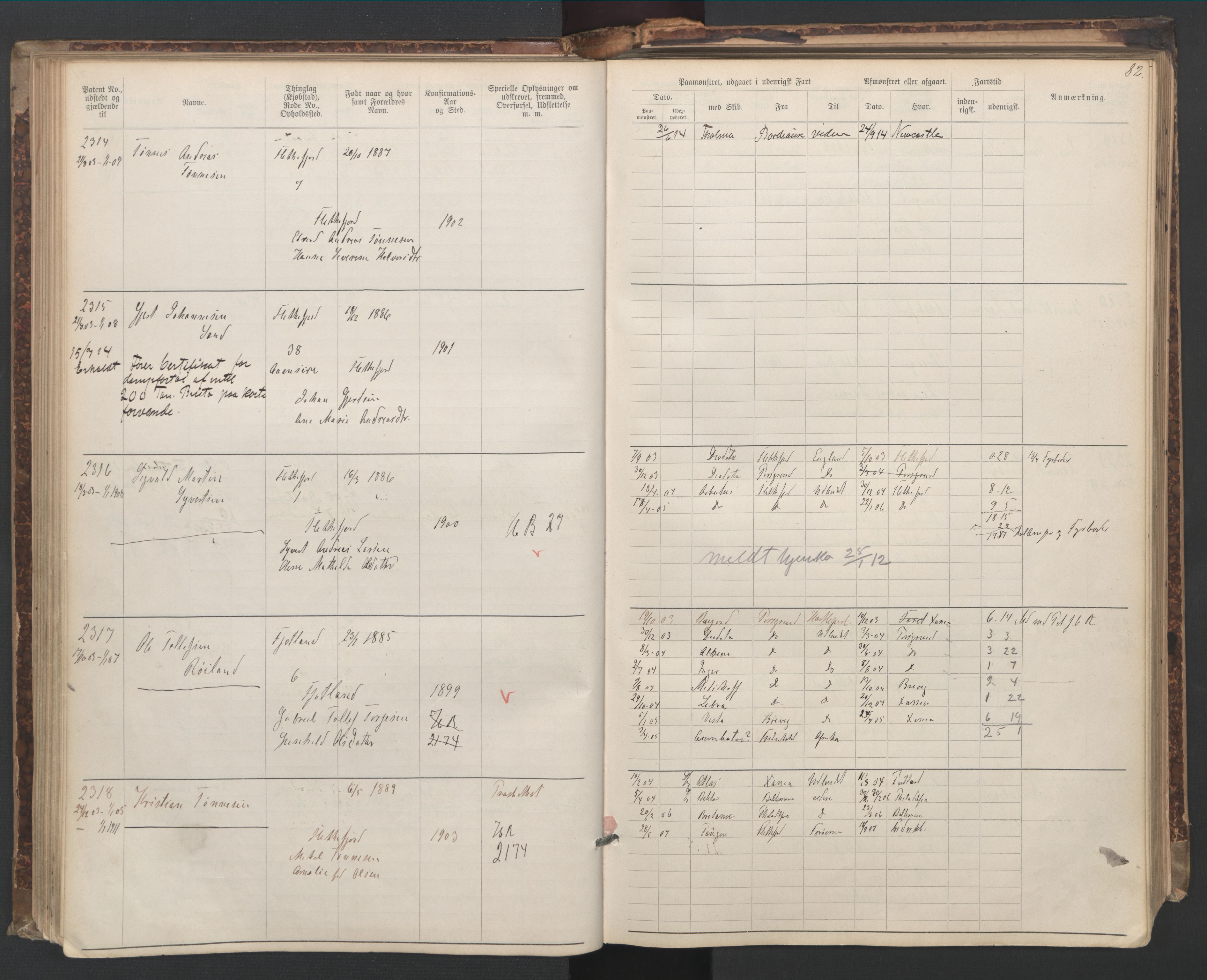 Flekkefjord mønstringskrets, AV/SAK-2031-0018/F/Fa/L0006: Annotasjonsrulle nr 1916-2964 med register, Æ-3, 1891-1948, s. 112