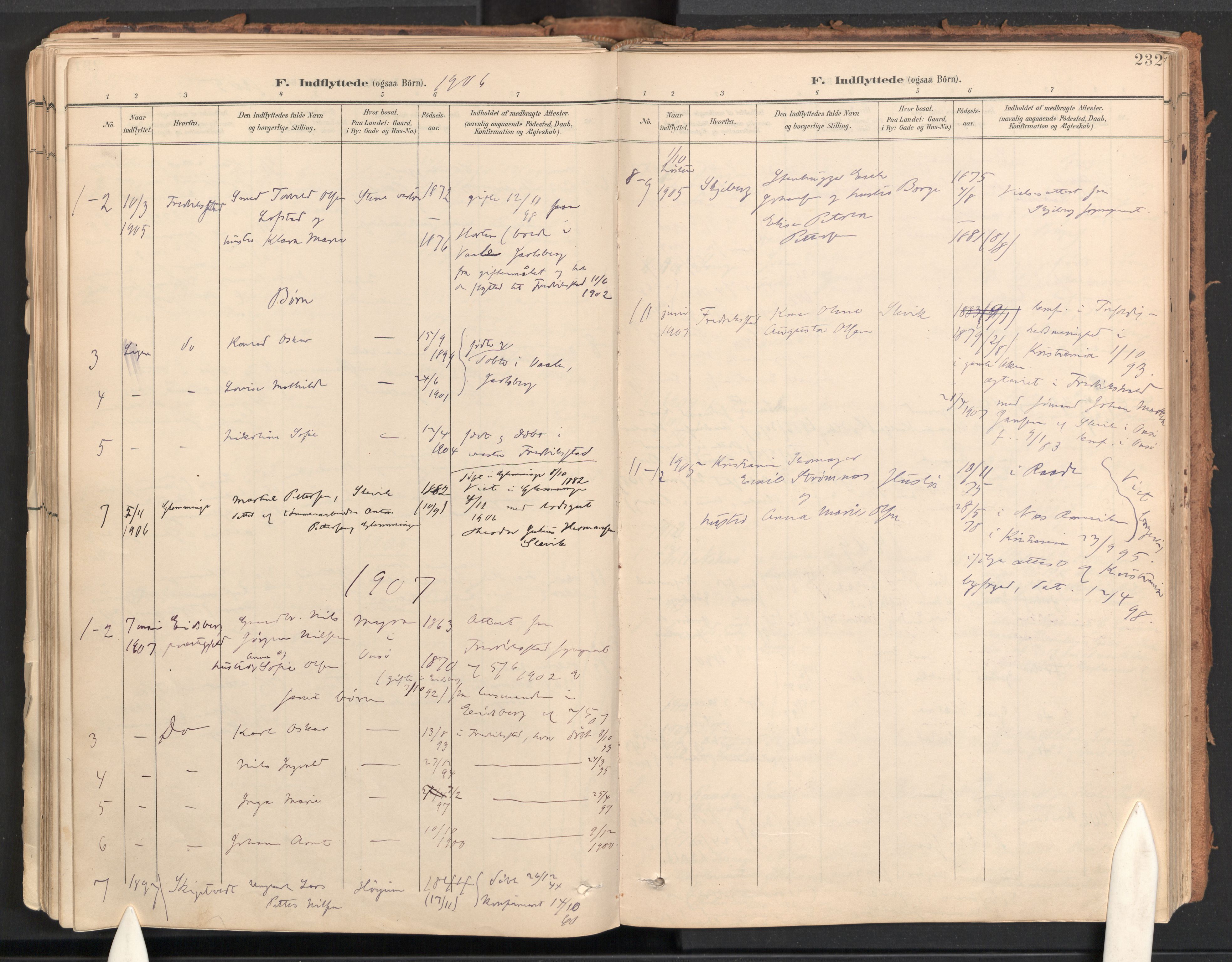 Onsøy prestekontor Kirkebøker, AV/SAO-A-10914/F/Fa/L0009: Ministerialbok nr. I 9, 1899-1966, s. 232