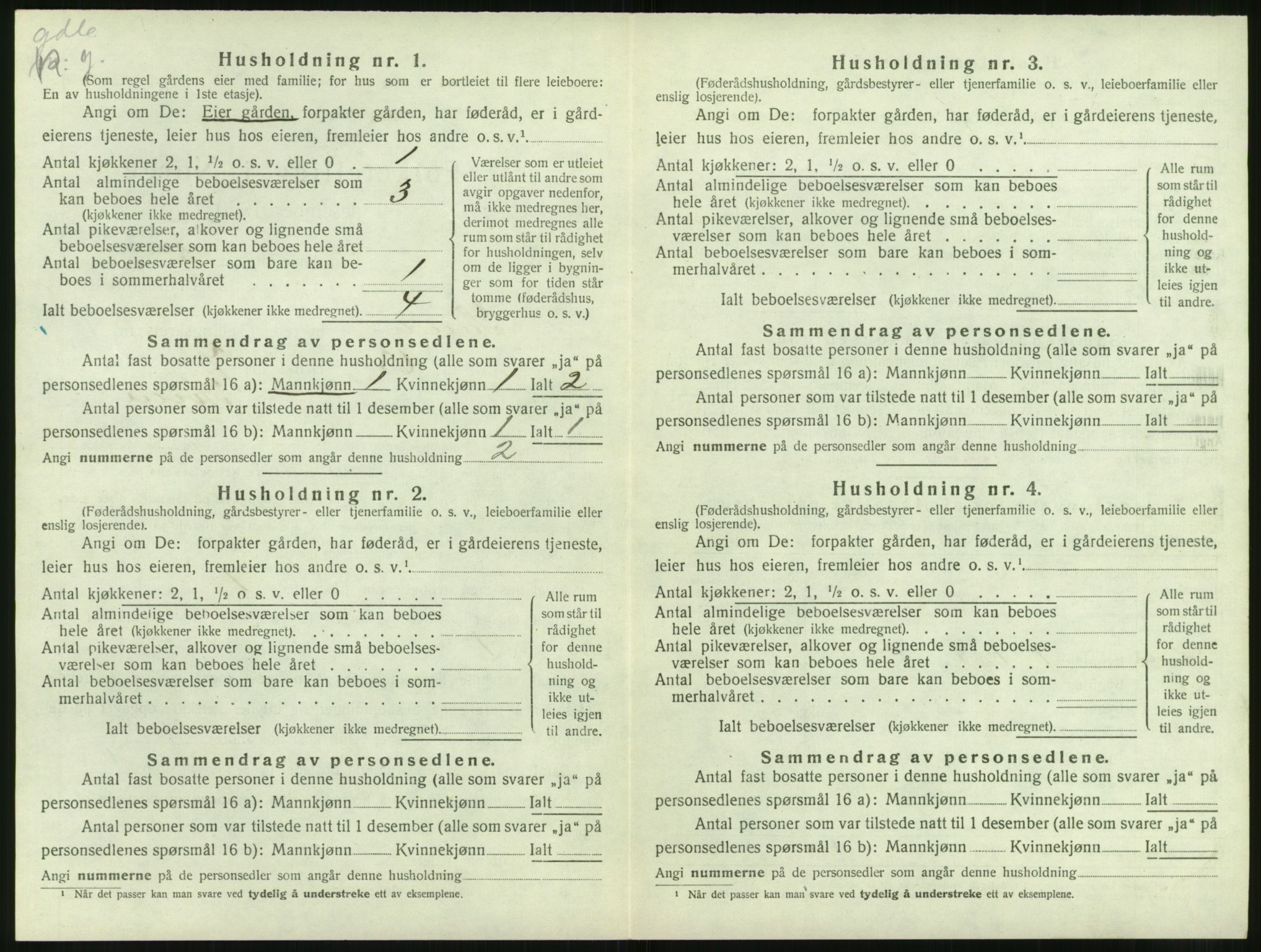 SAT, Folketelling 1920 for 1514 Sande herred, 1920, s. 727