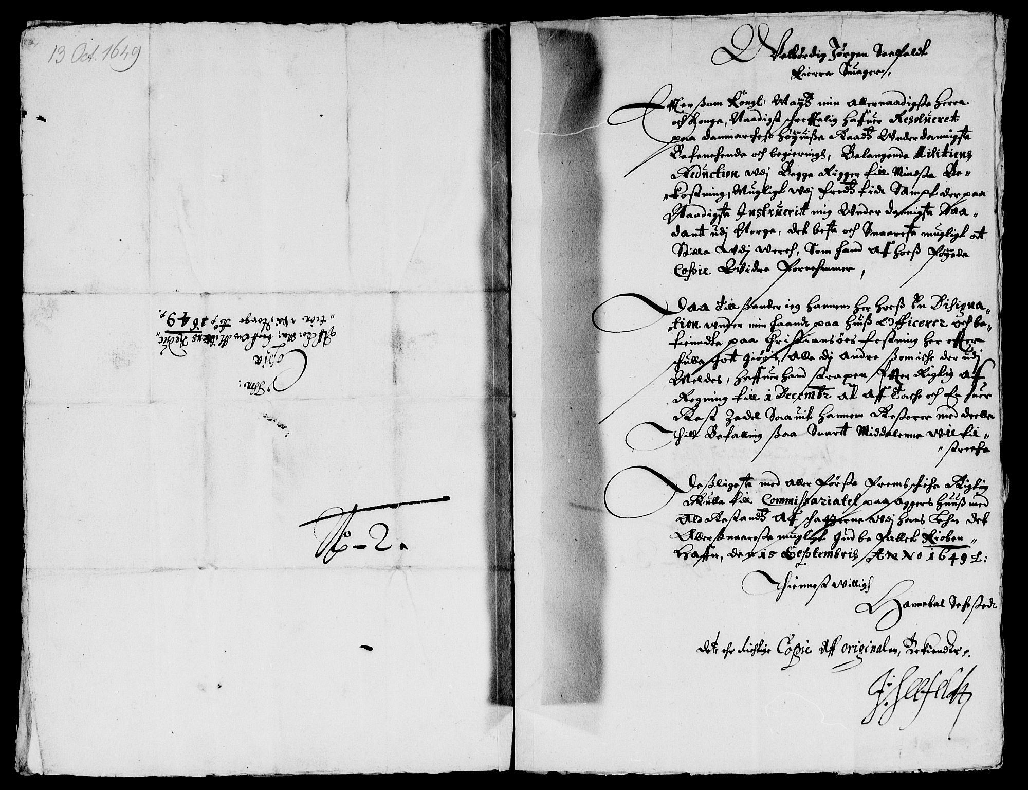 Rentekammeret inntil 1814, Reviderte regnskaper, Lensregnskaper, AV/RA-EA-5023/R/Rb/Rbq/L0039: Nedenes len. Mandals len. Råbyggelag., 1649-1651