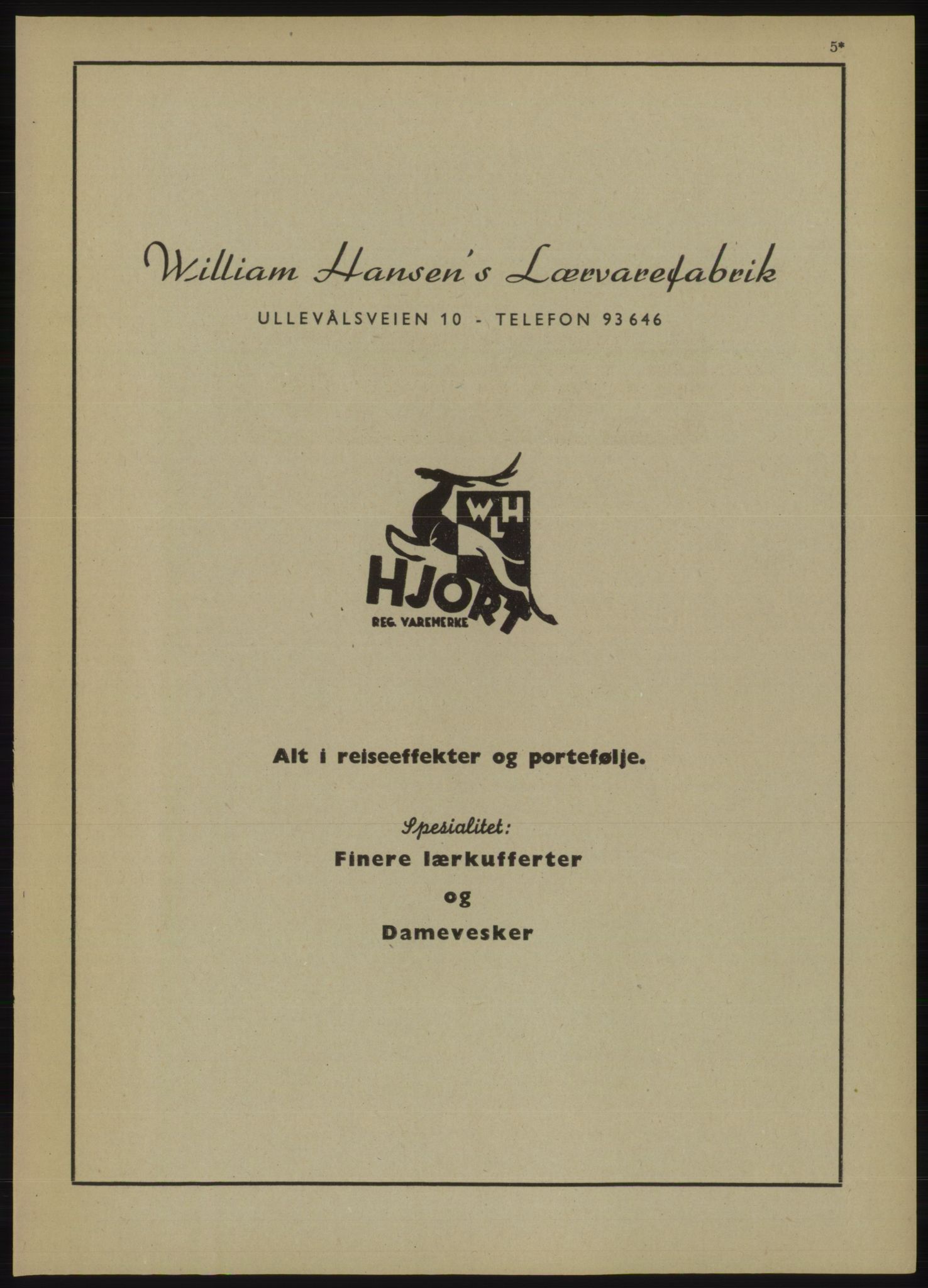 Kristiania/Oslo adressebok, PUBL/-, 1946, s. 5