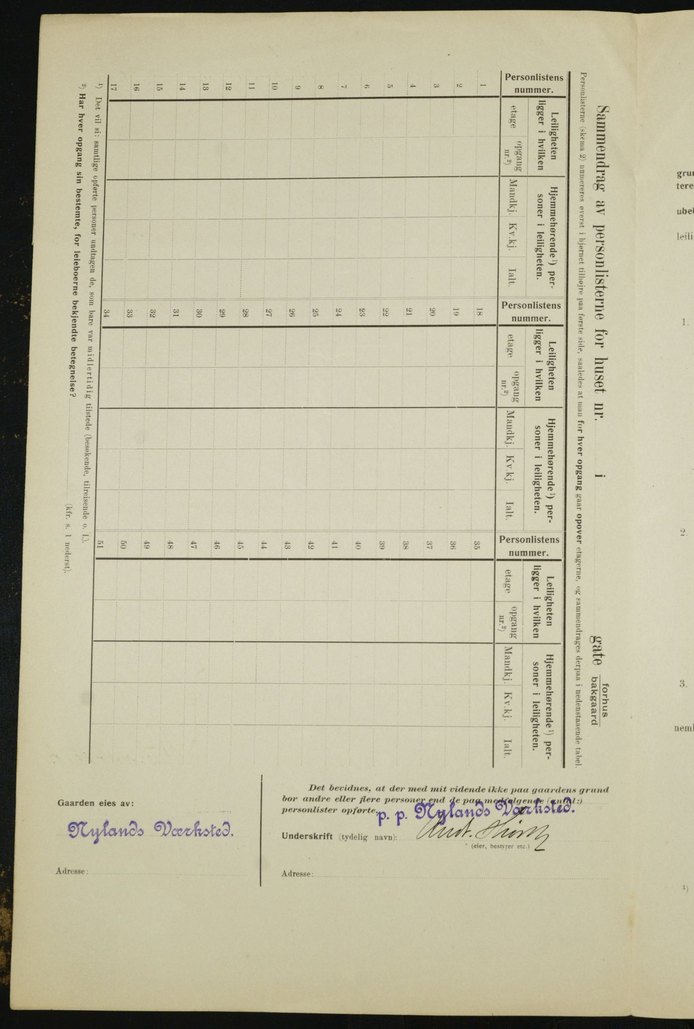 OBA, Kommunal folketelling 1.2.1910 for Kristiania, 1910, s. 71473