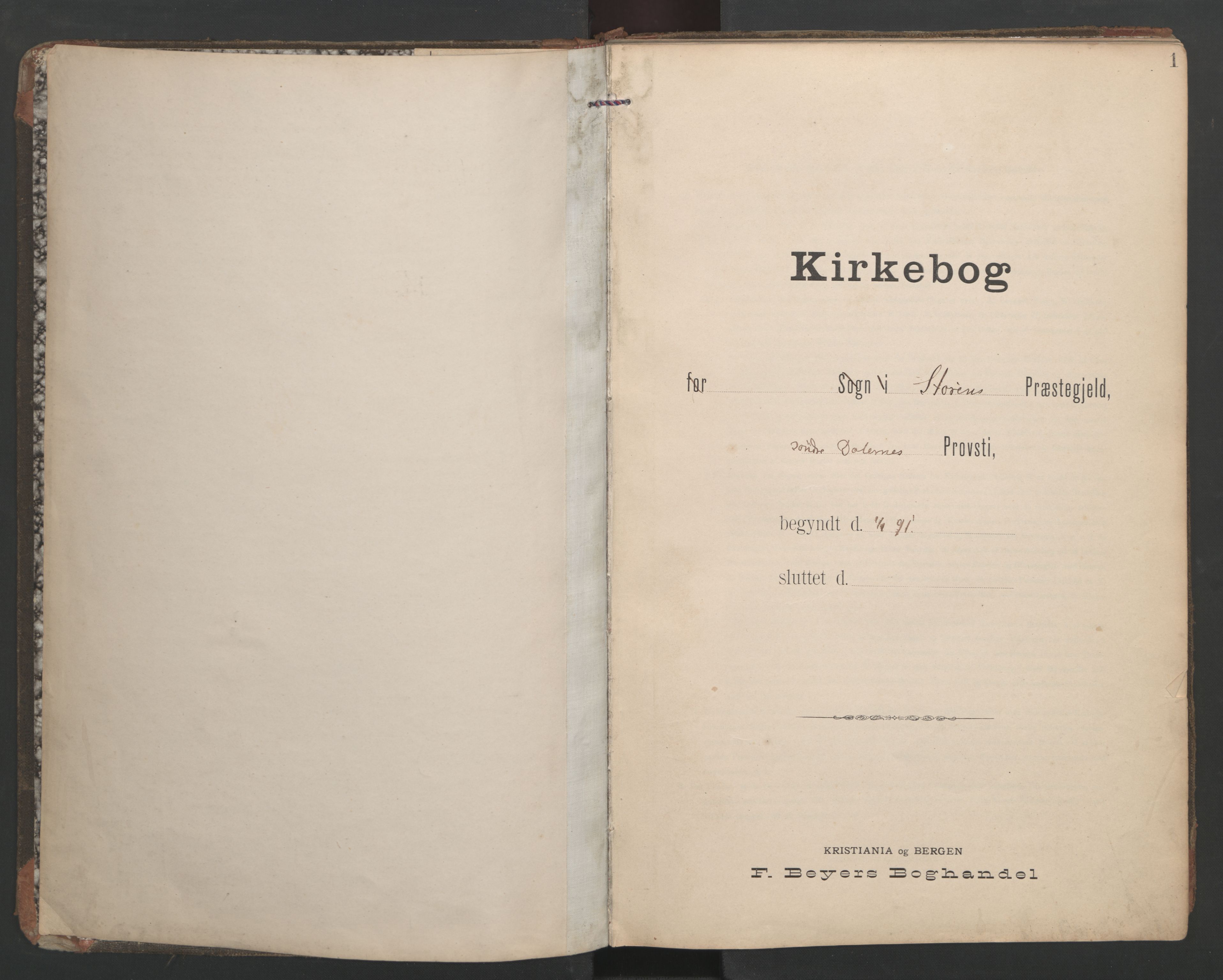 Ministerialprotokoller, klokkerbøker og fødselsregistre - Sør-Trøndelag, SAT/A-1456/687/L1005: Dagregister nr. 687A11, 1891-1912, s. 1