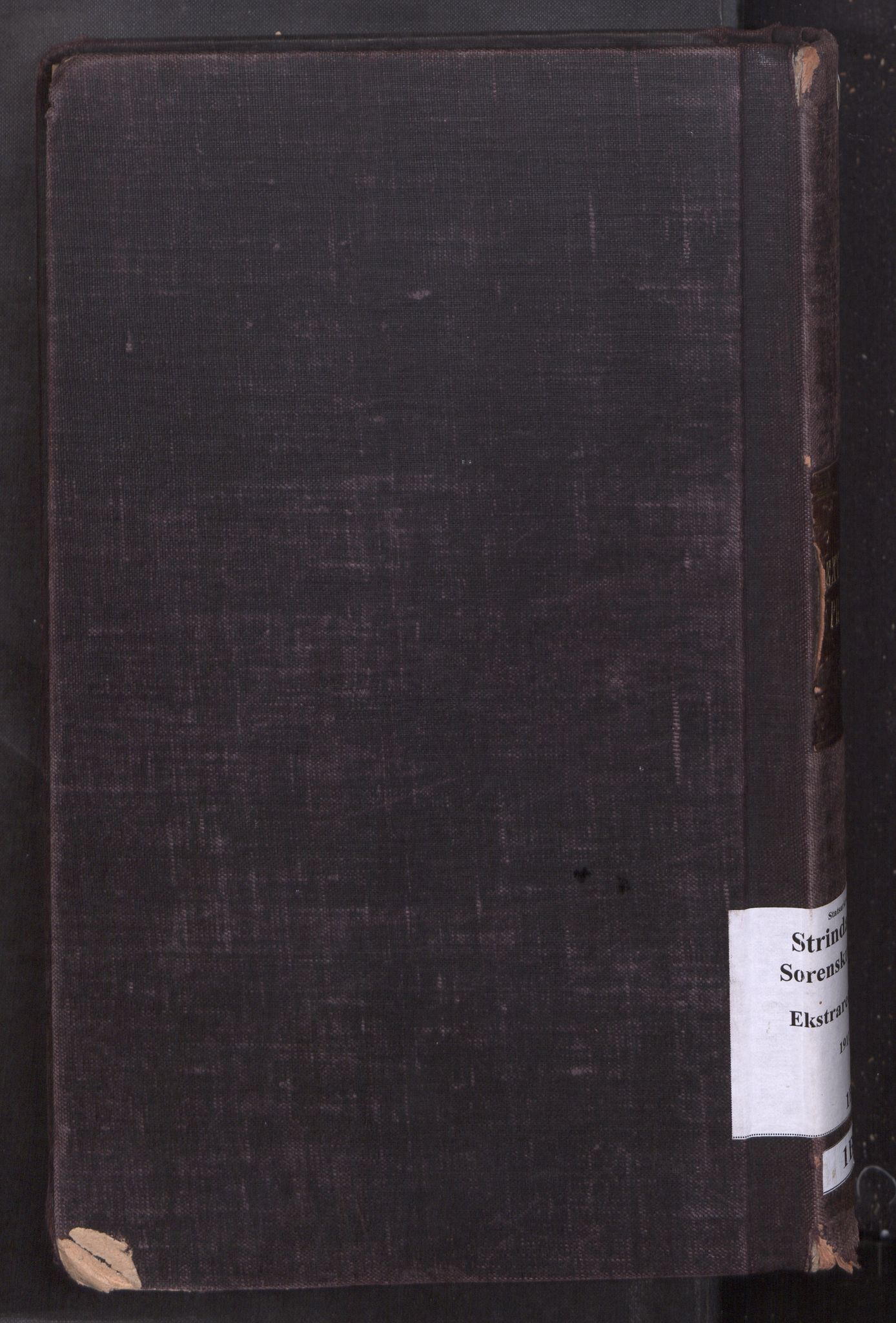 Strinda og Selbu sorenskriveri, SAT/A-0015/1/1B/L0019: Ekstrarettsprotokoll, 1911-1913